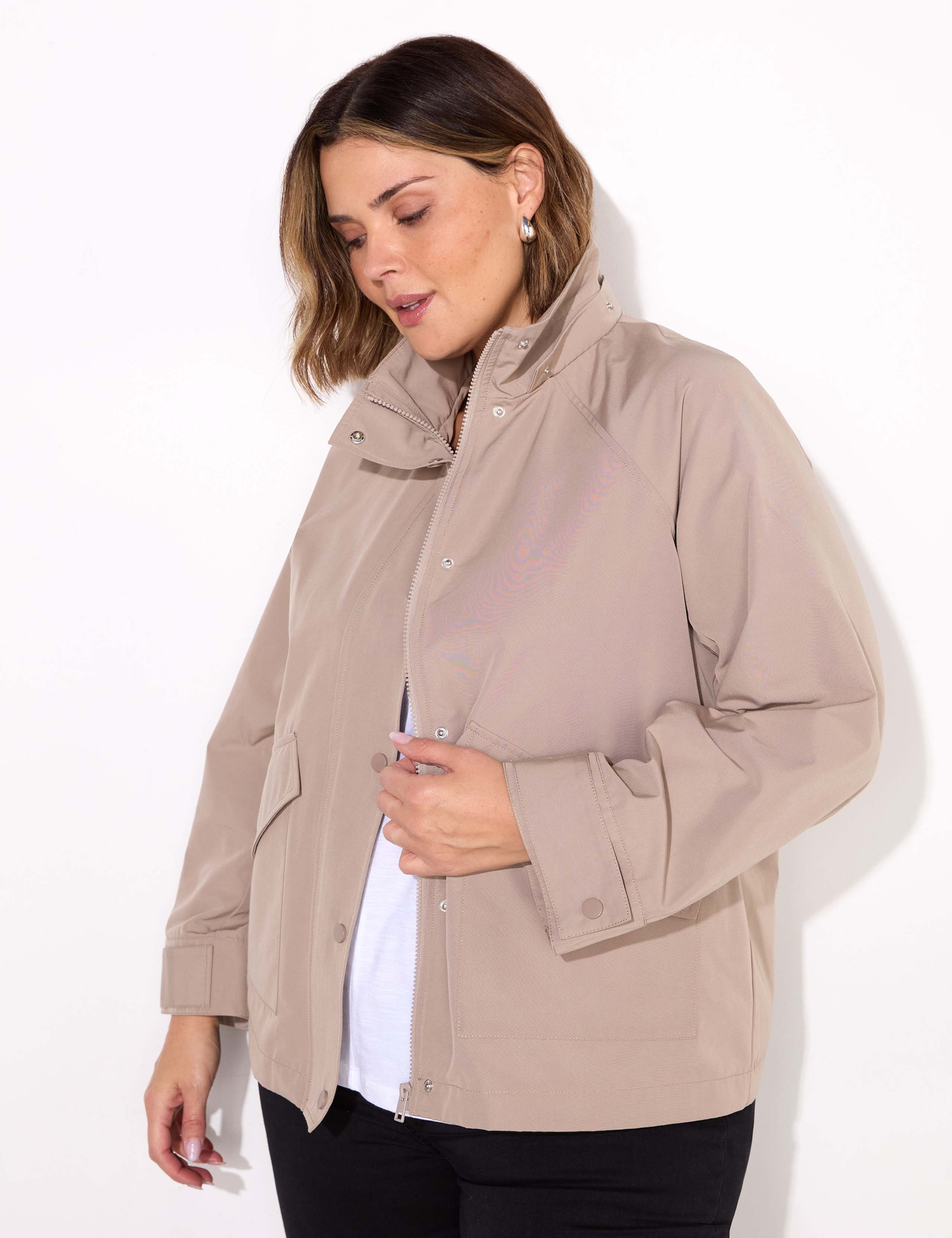 Hooded Short Raincoat 2 of 4
