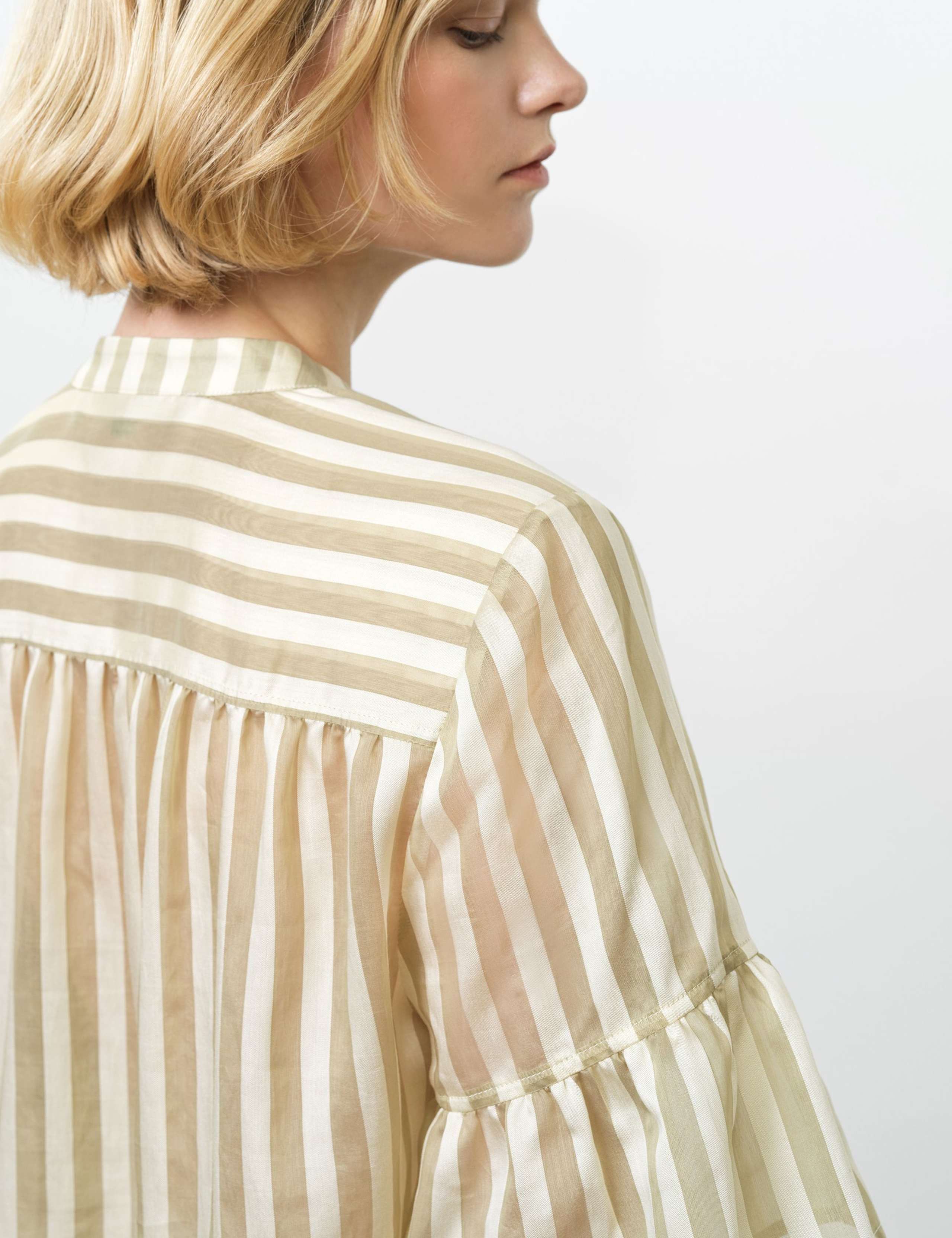 Lyocell Rich Striped V-Neck Top 7 of 7