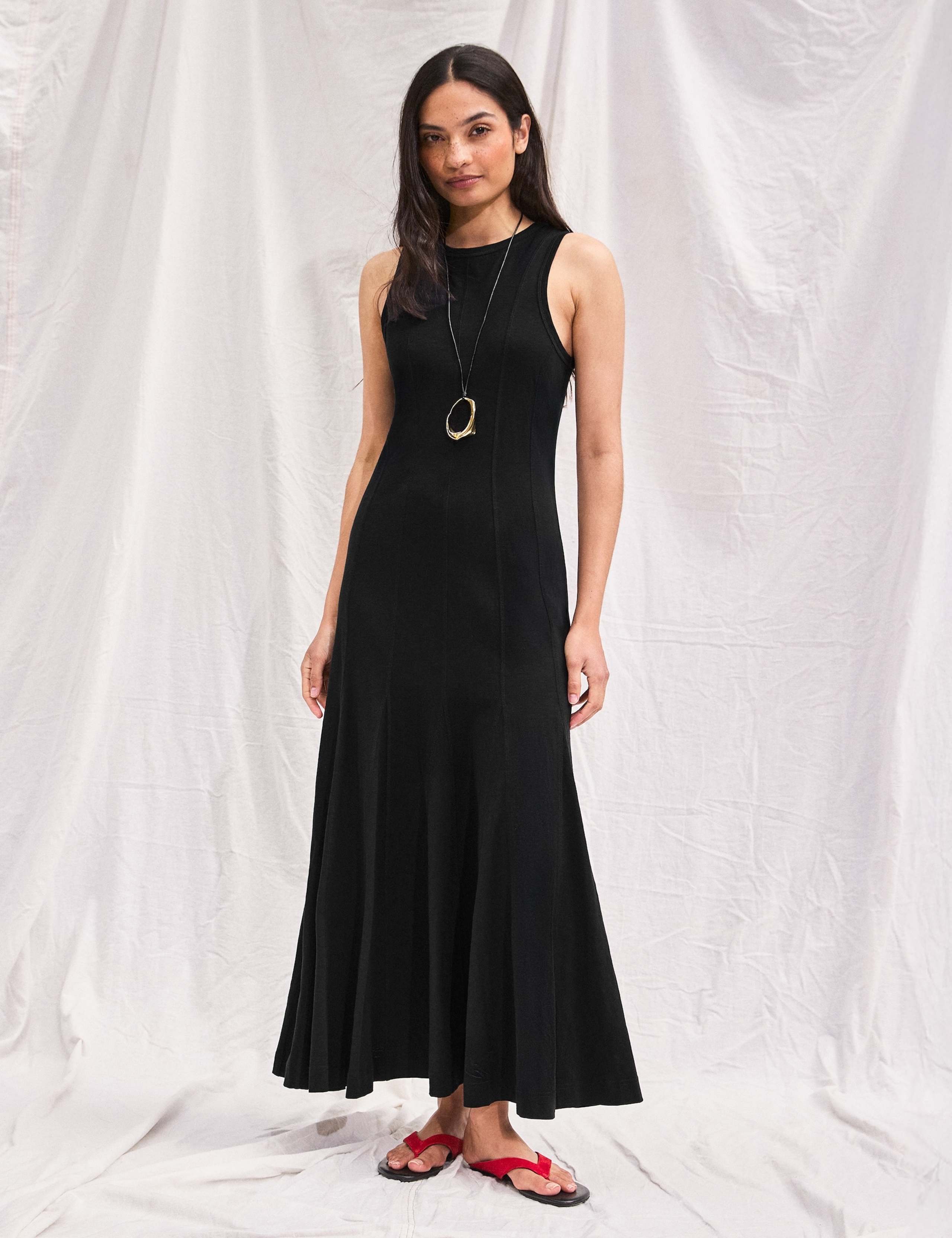 Pure Cotton Jersey Midaxi Skater Dress 2 of 6