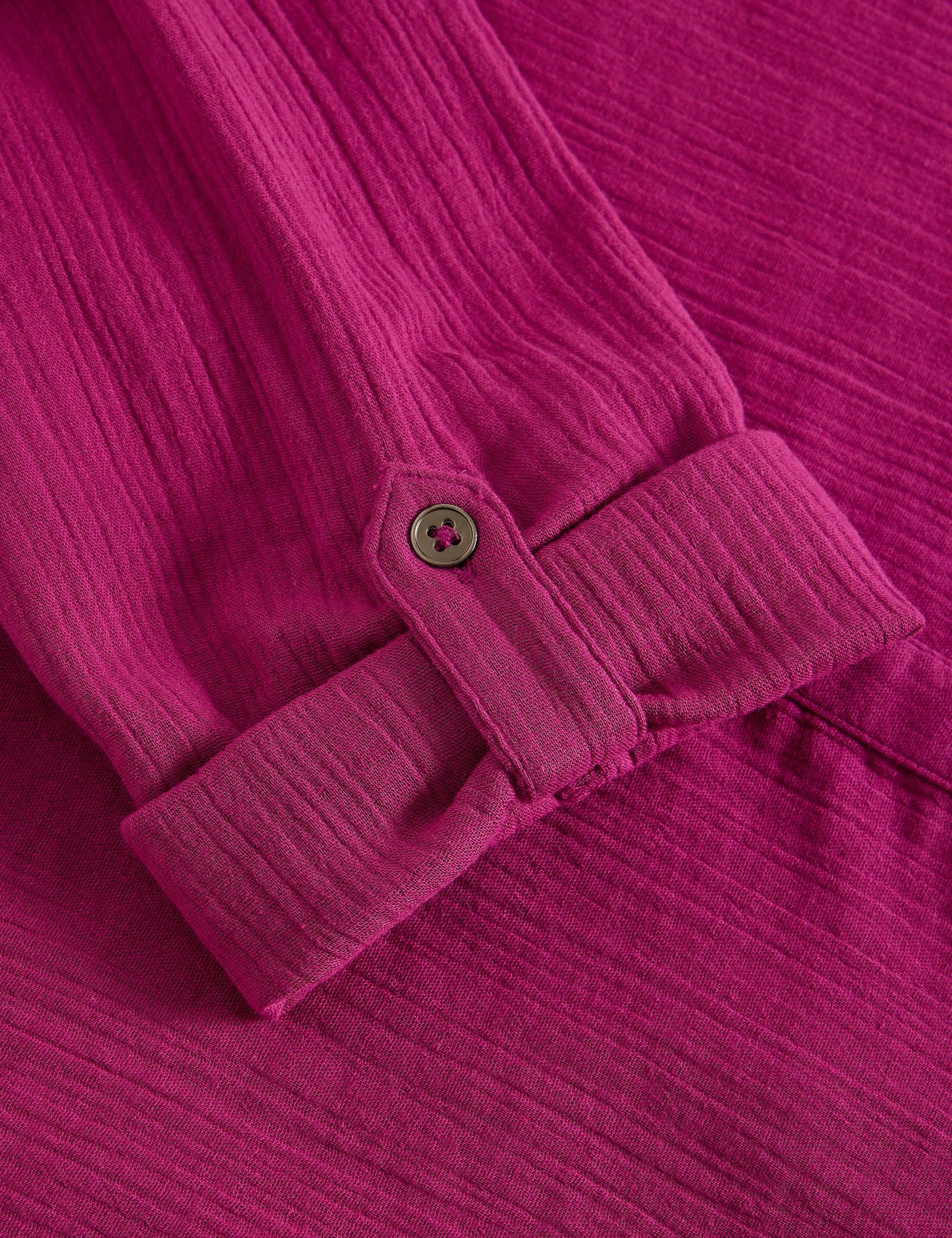 Pure Cotton Textured Collared V-Neck Shirt 6 of 6