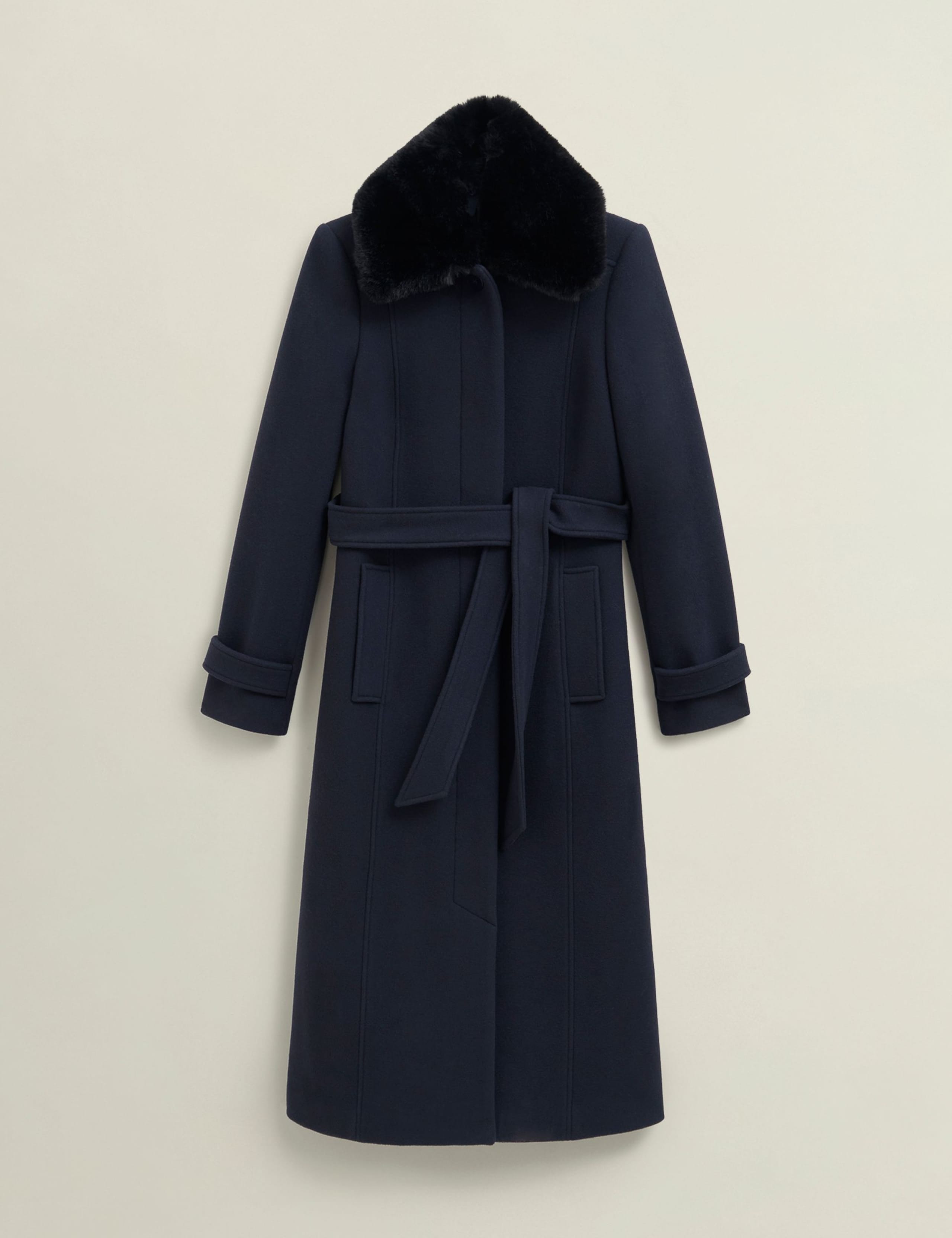 Wool Rich Collared Trench Coat with Cashmere 2 of 5