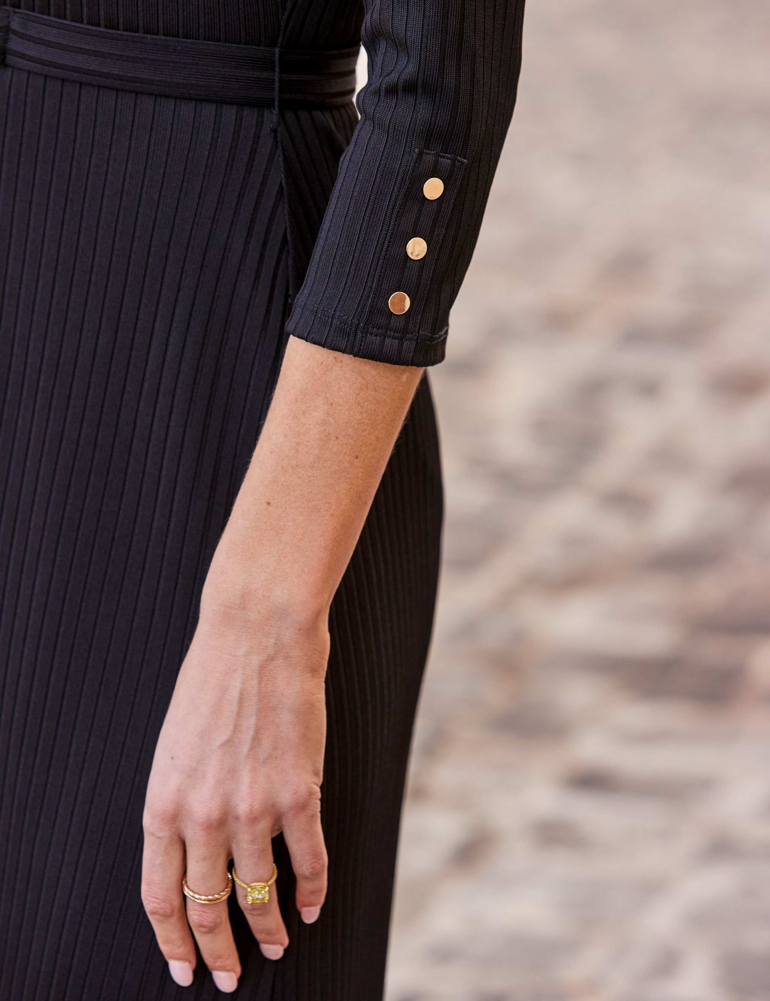 Striped Belted Midi Shirt Dress 6 of 6