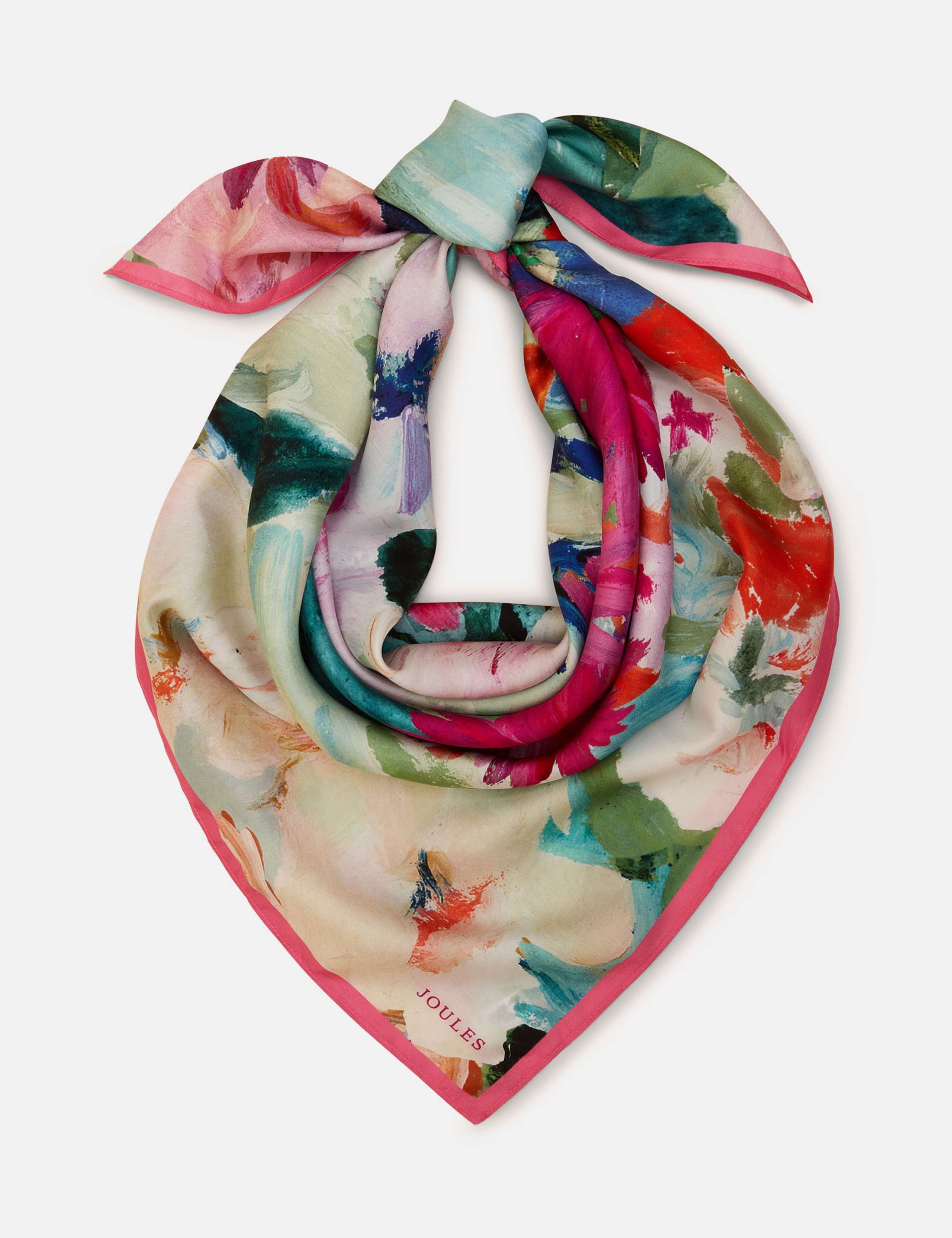 Pure Silk Floral Scarf 3 of 5