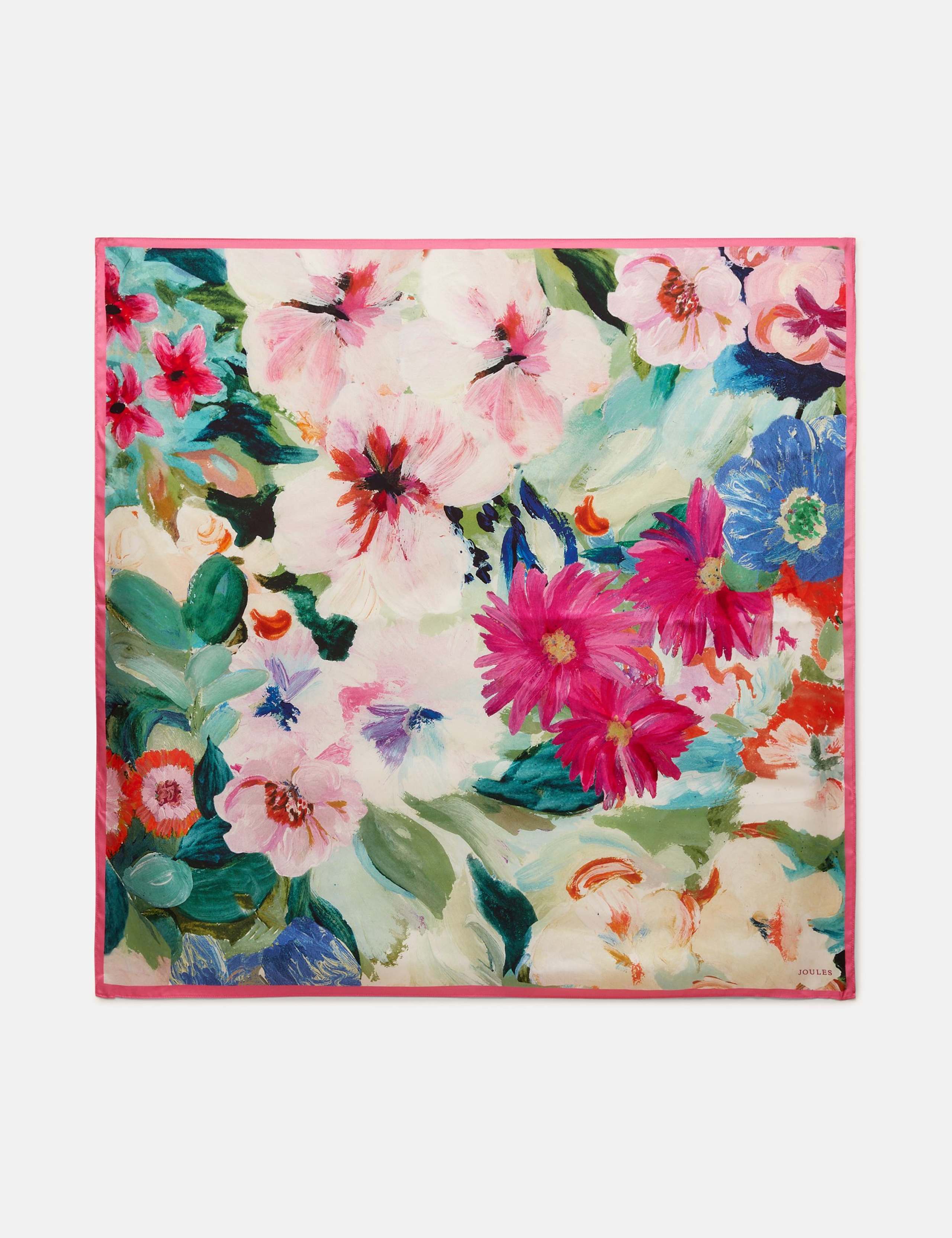 Pure Silk Floral Scarf 4 of 5