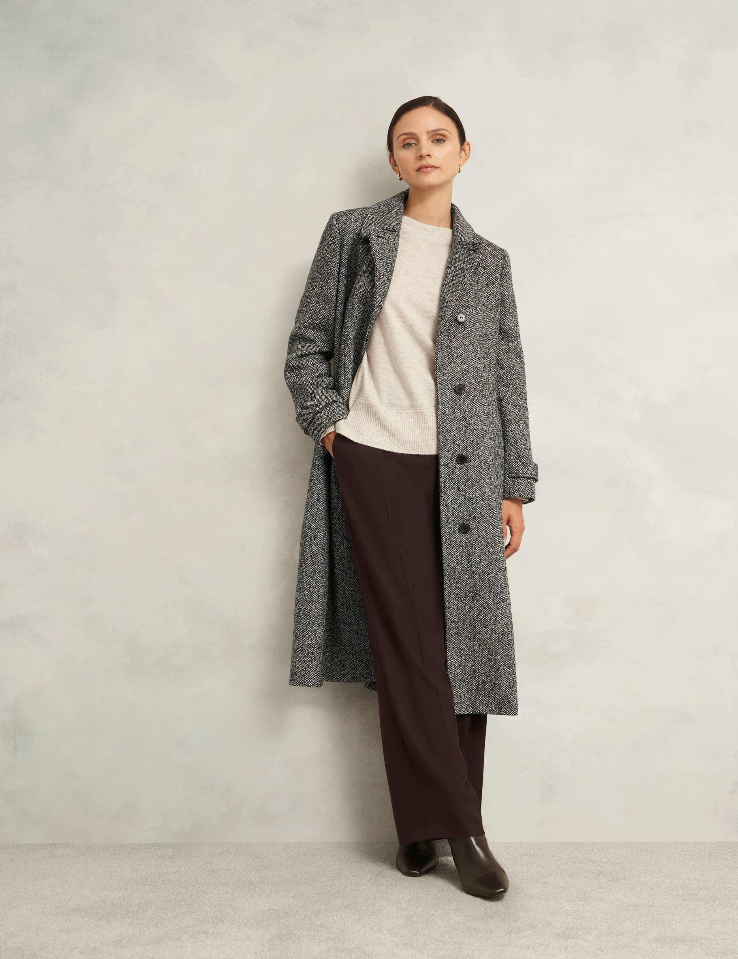 Wool Rich Textured Trench Coat 3 of 7
