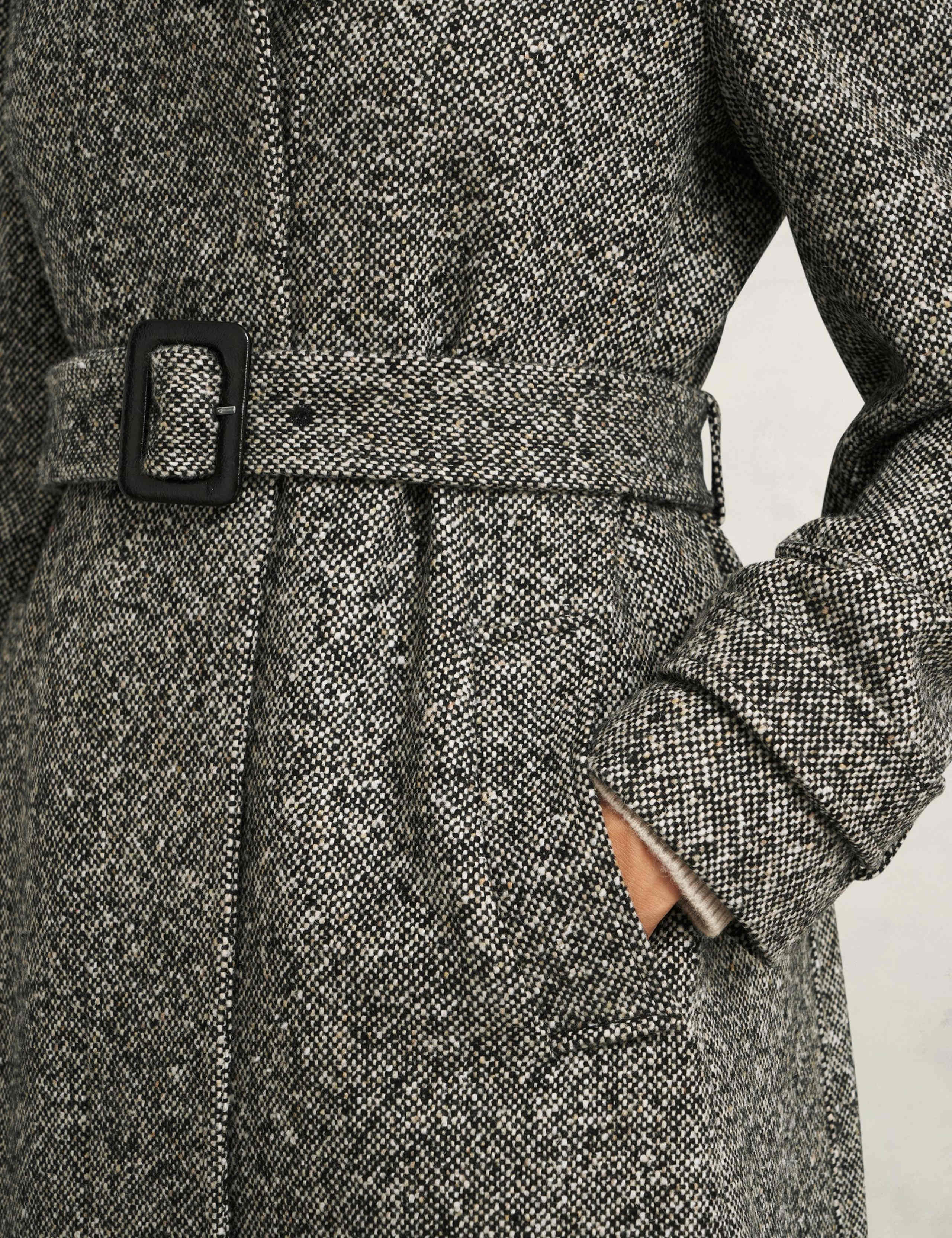 Wool Rich Textured Trench Coat 6 of 7