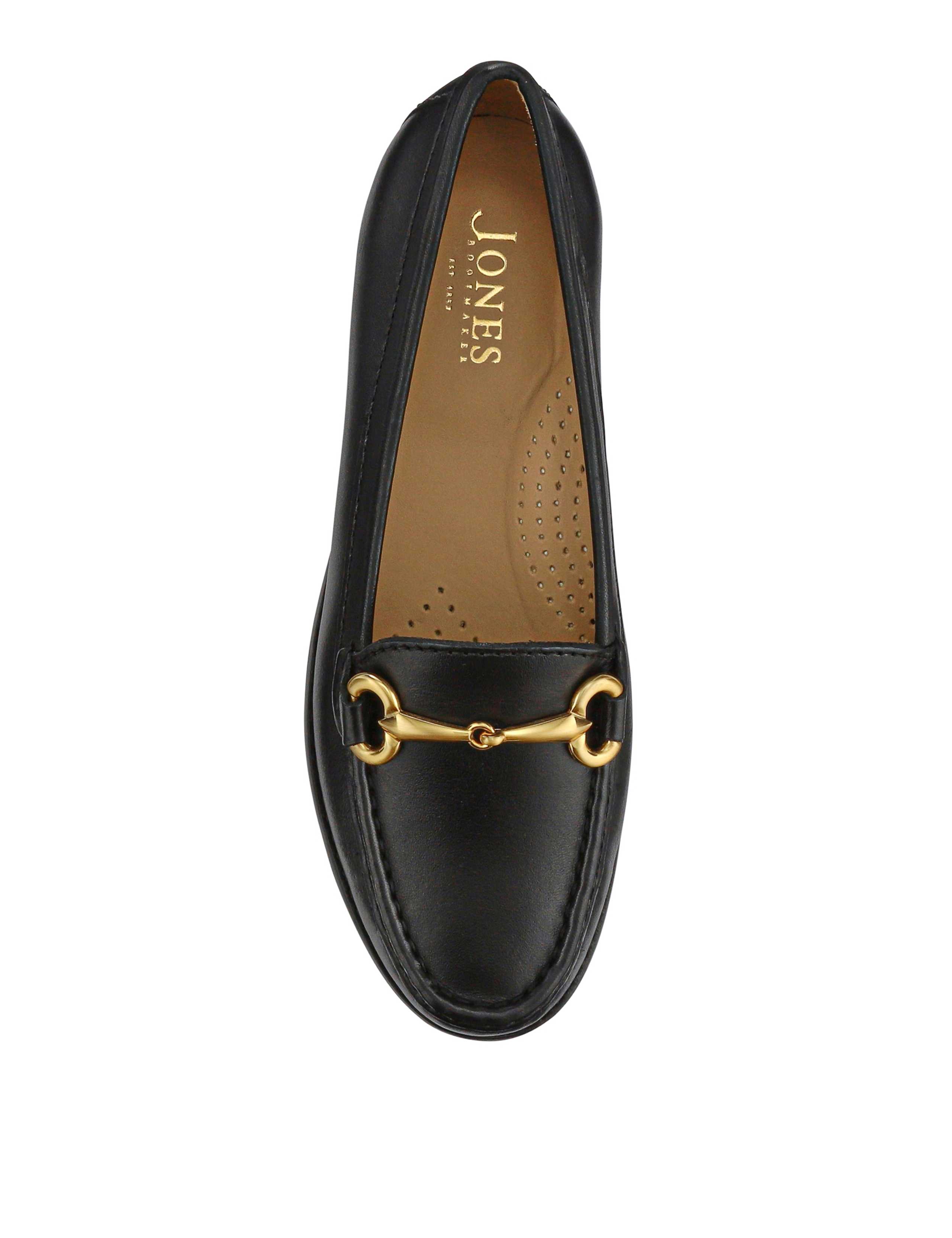 Leather Block Heel Loafers 4 of 6