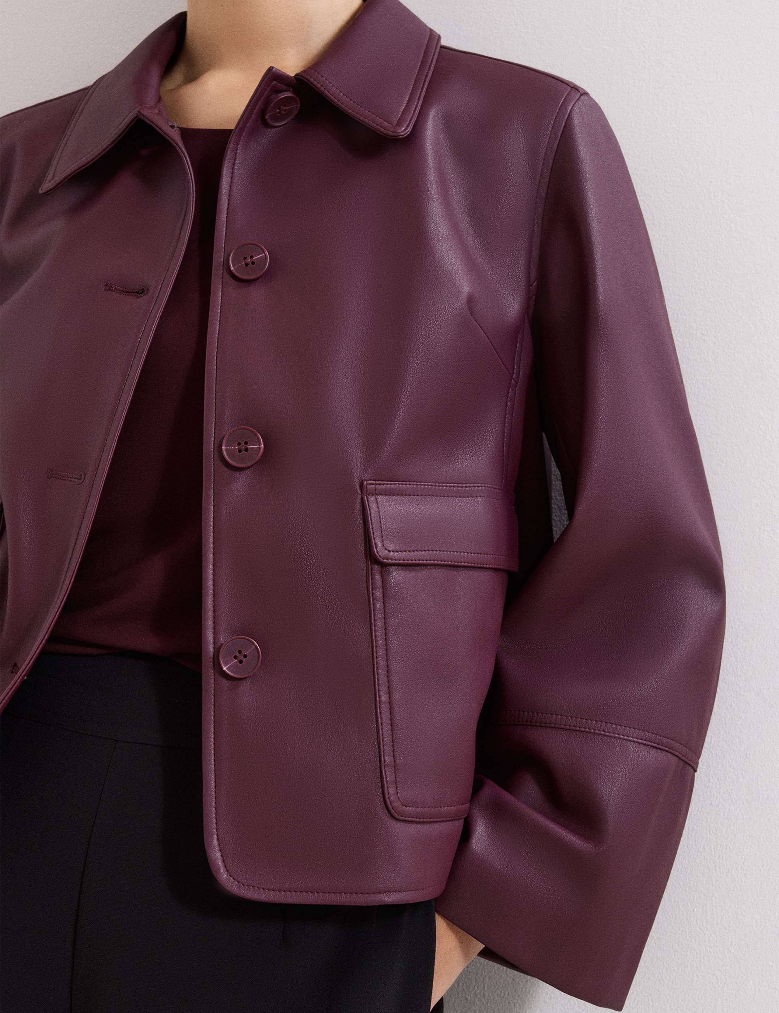 Faux Leather Jacket 7 of 8