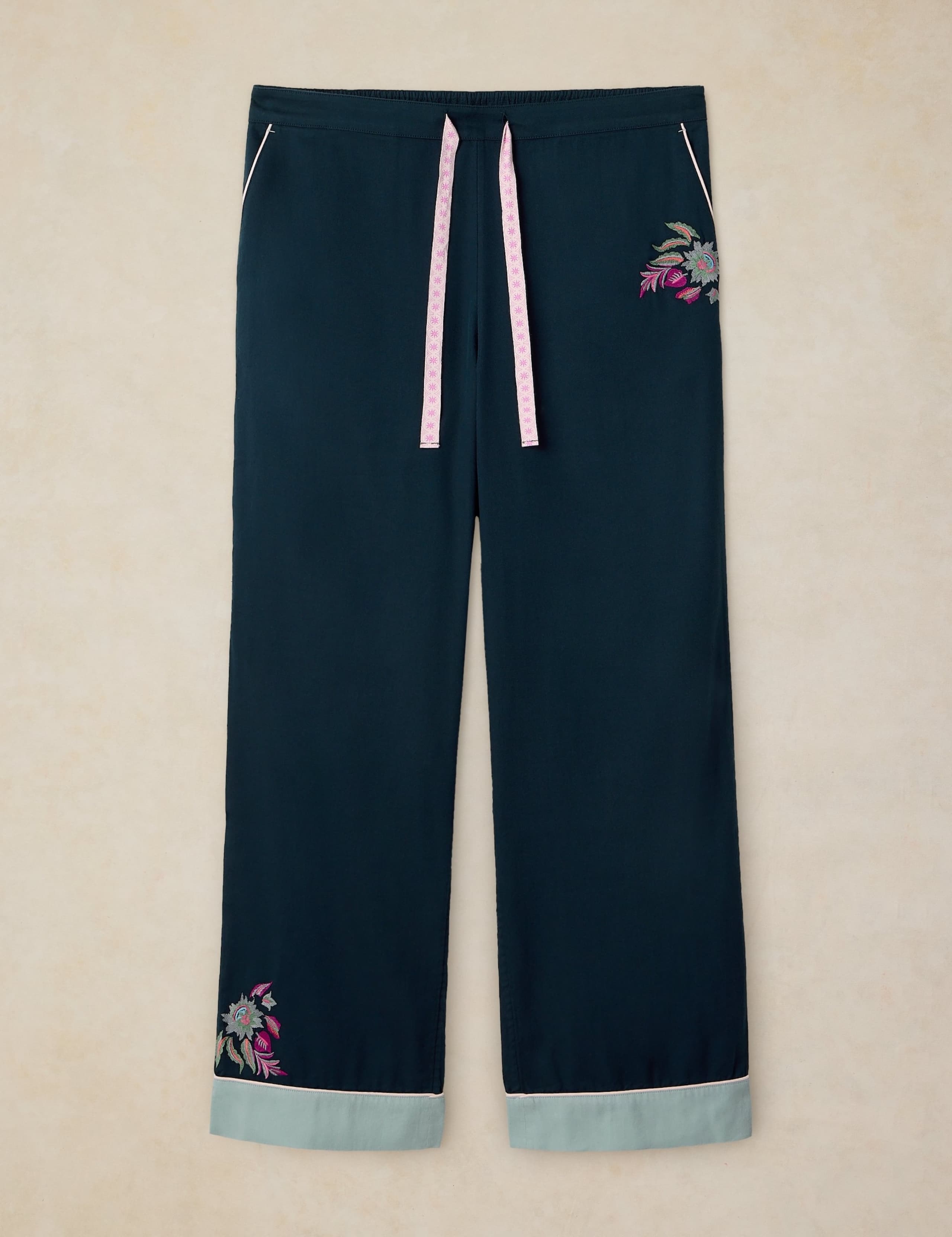 Cotton Rich Embroidered Pyjama Bottoms 2 of 6