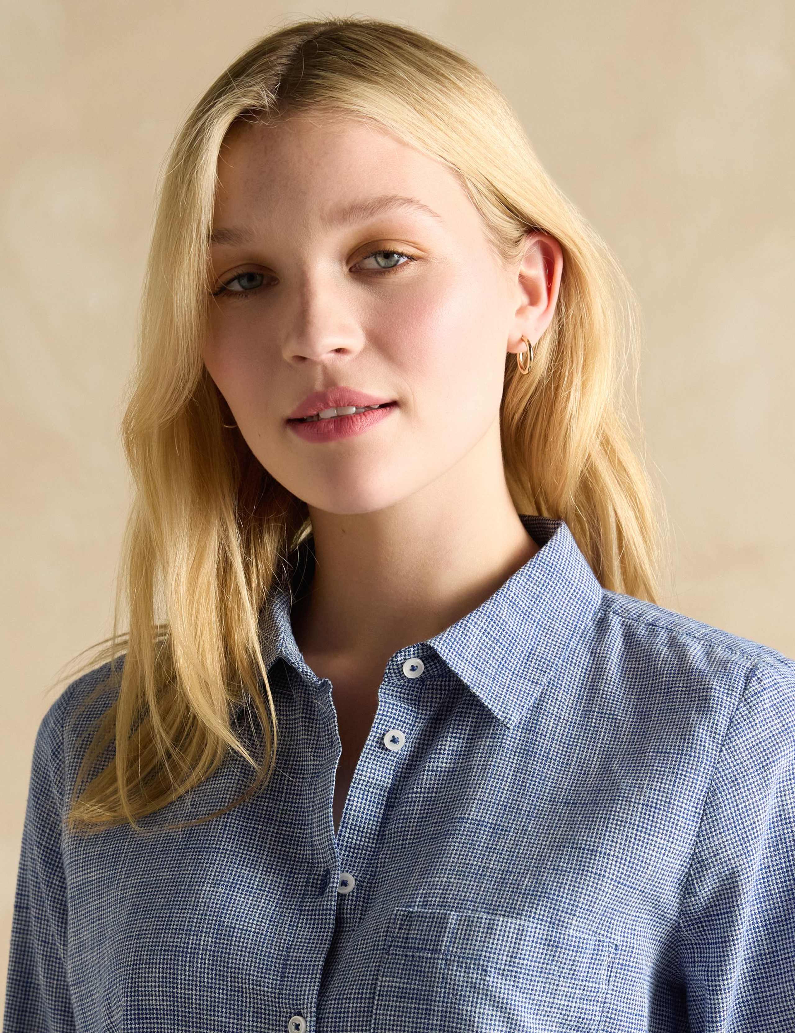 Pure Cotton Checked Button Through Shirt 3 of 7
