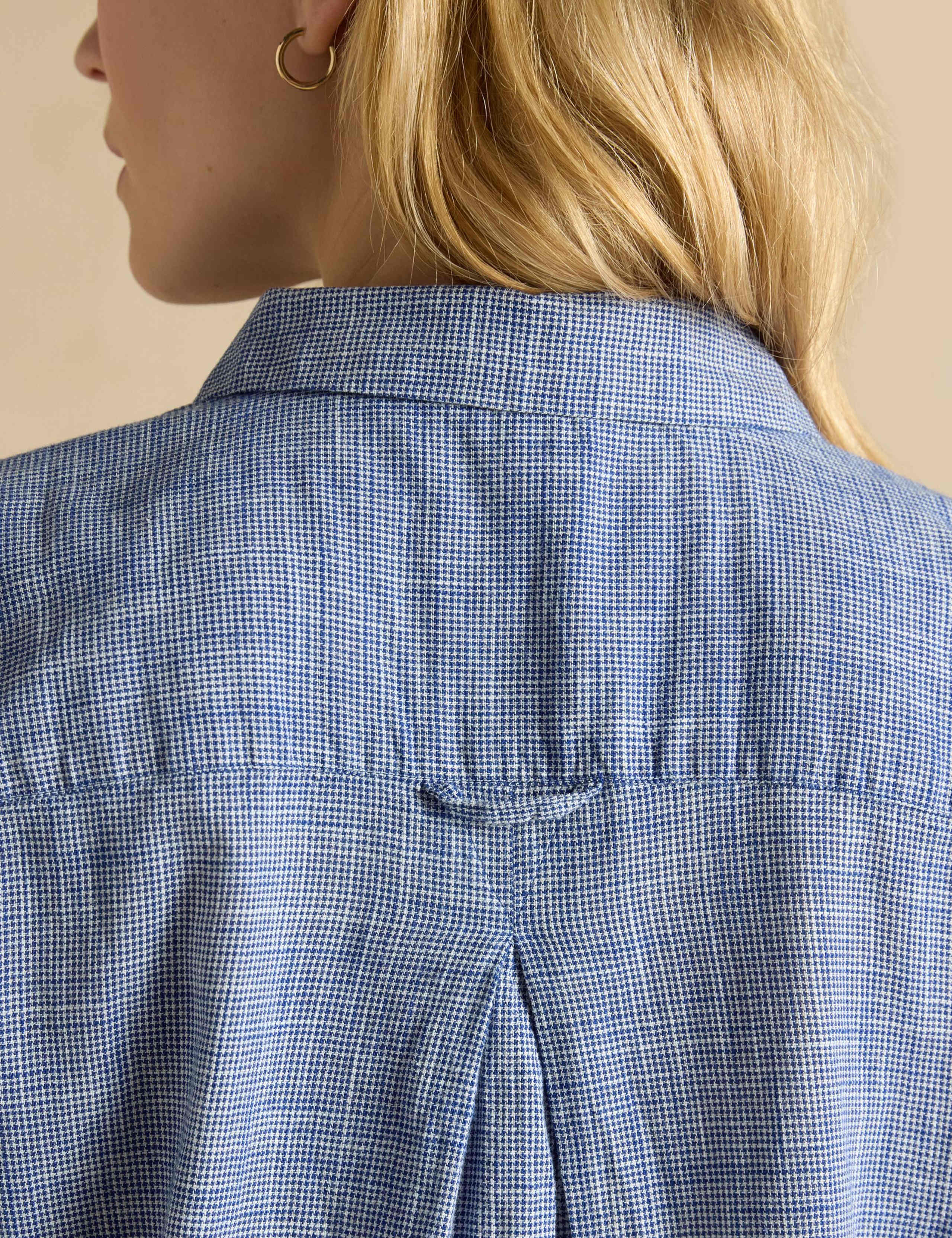 Pure Cotton Checked Button Through Shirt 4 of 7