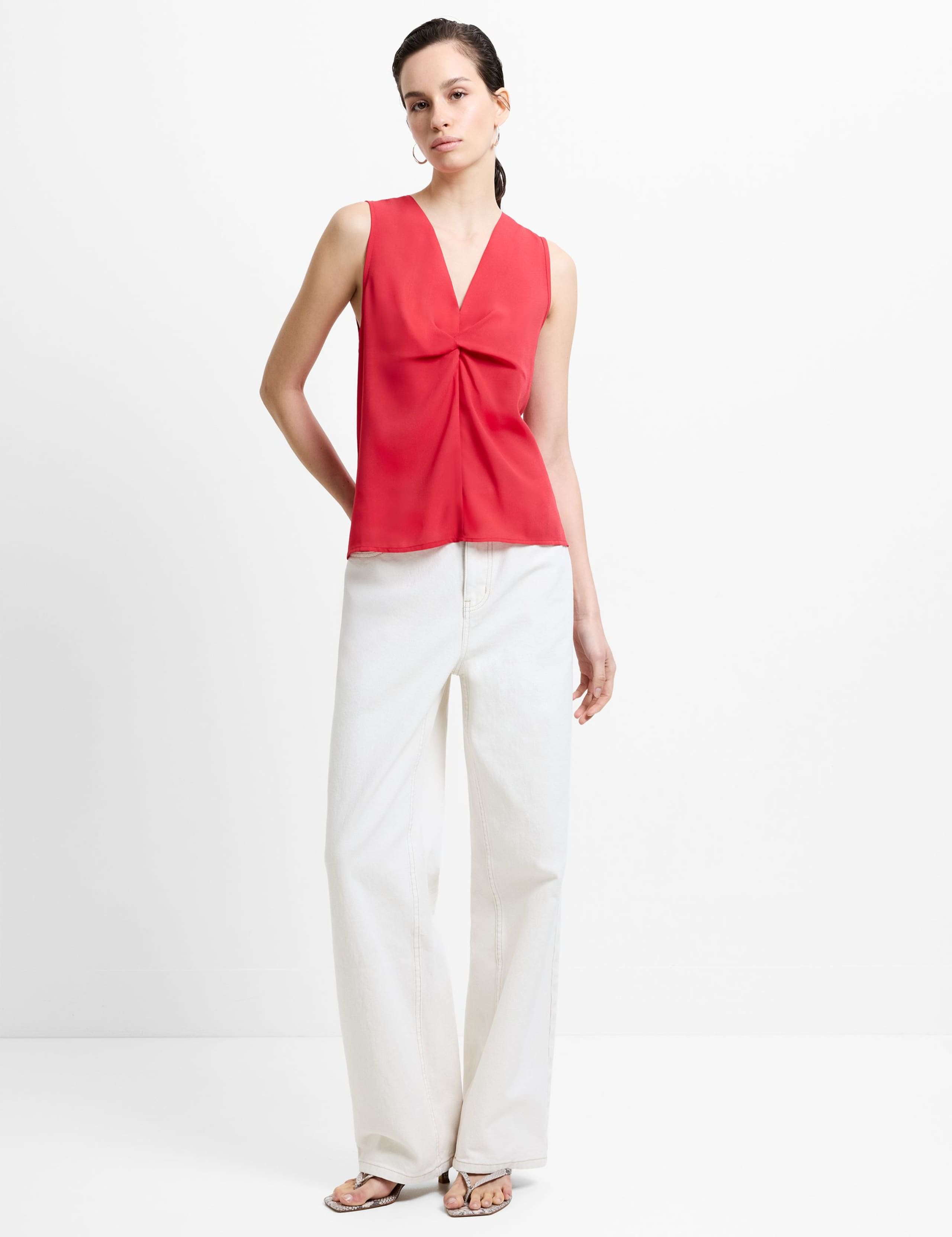 V-Neck Twist Front Top 3 of 6