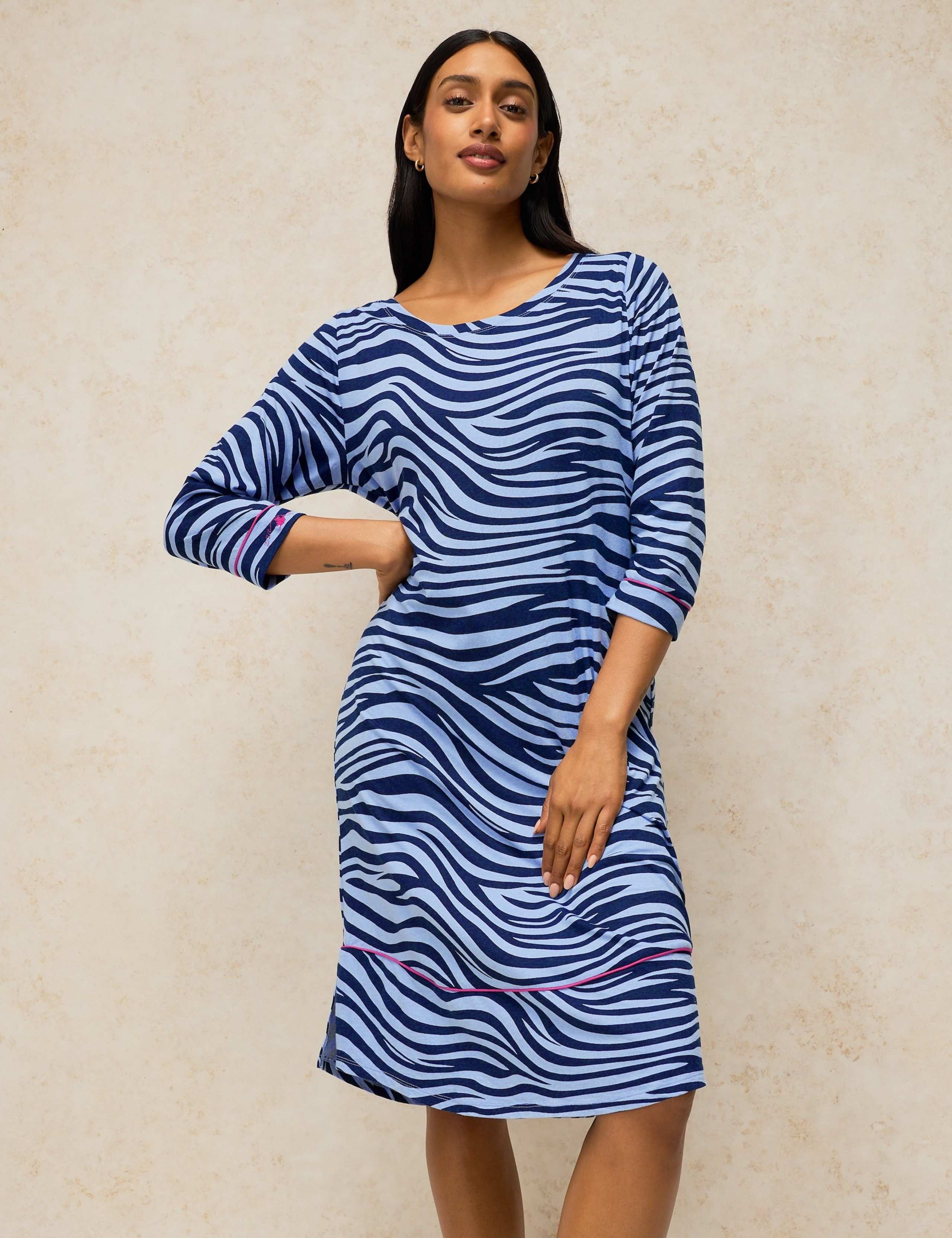 Cotton Rich Printed Nightshirt 1 of 6