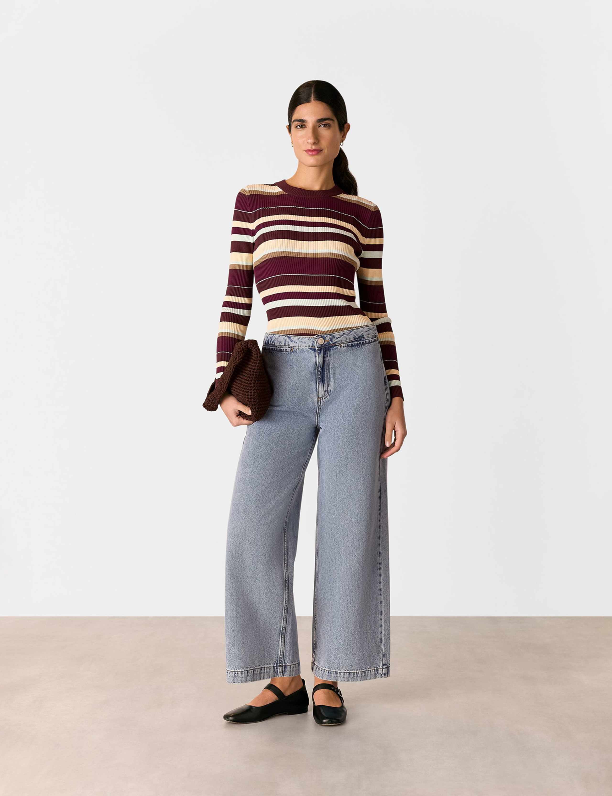 Striped Crew Neck Jumper 1 of 4