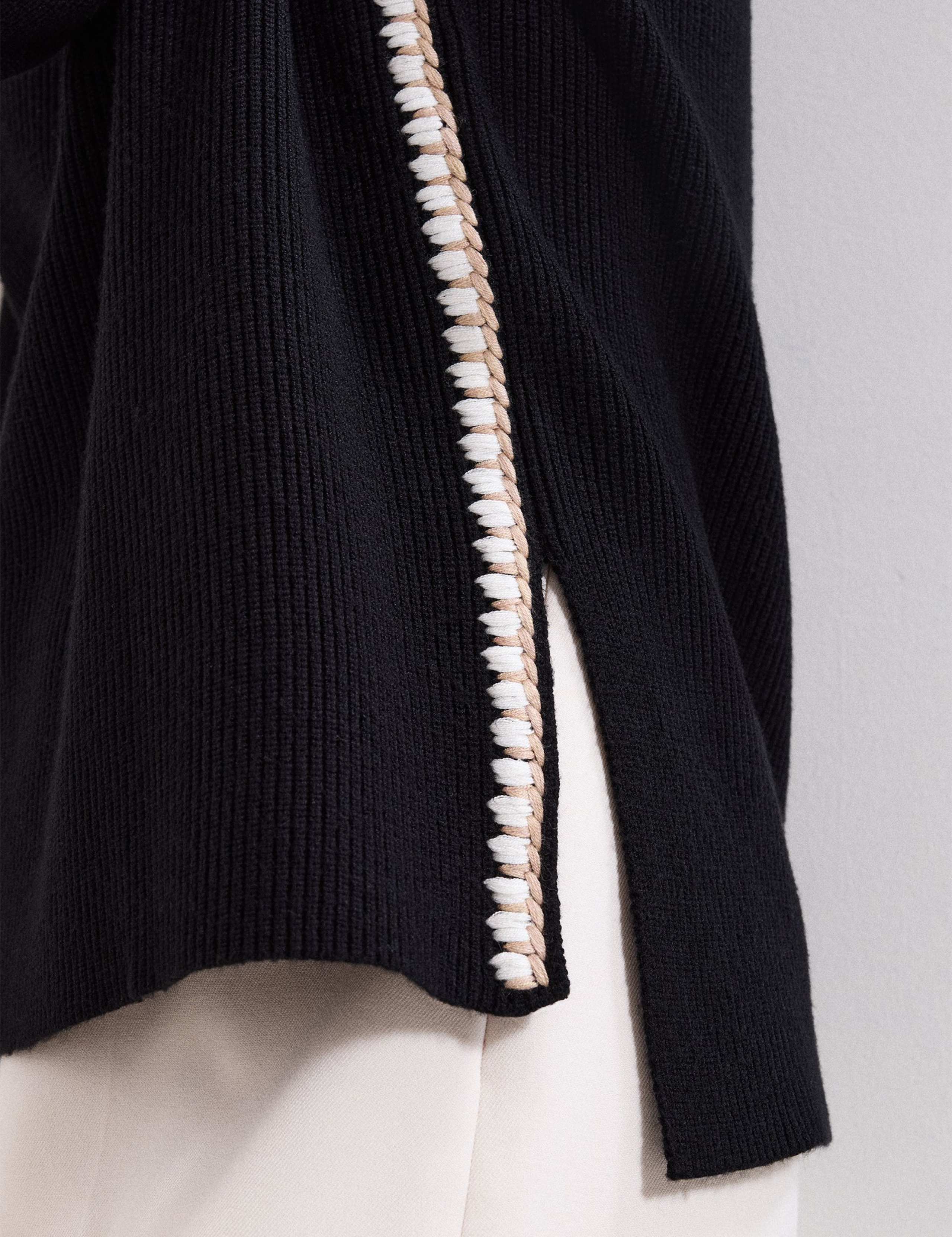 Funnel Neck Stitch Detail Jumper 8 of 8