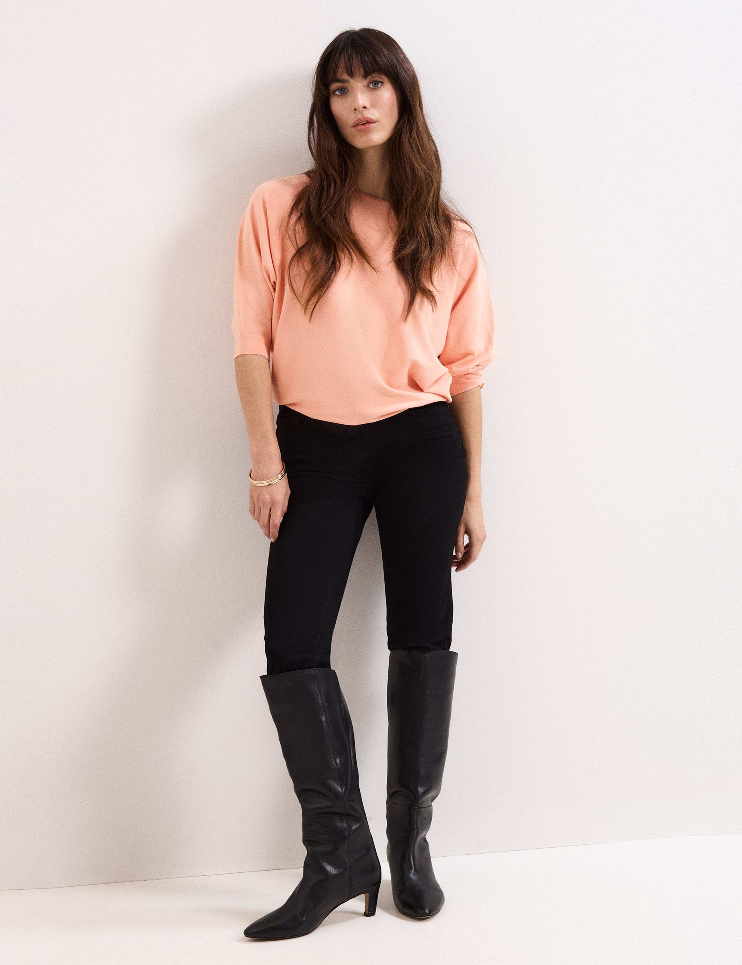 Round Neck Batwing Sleeve Jumper 2 of 4