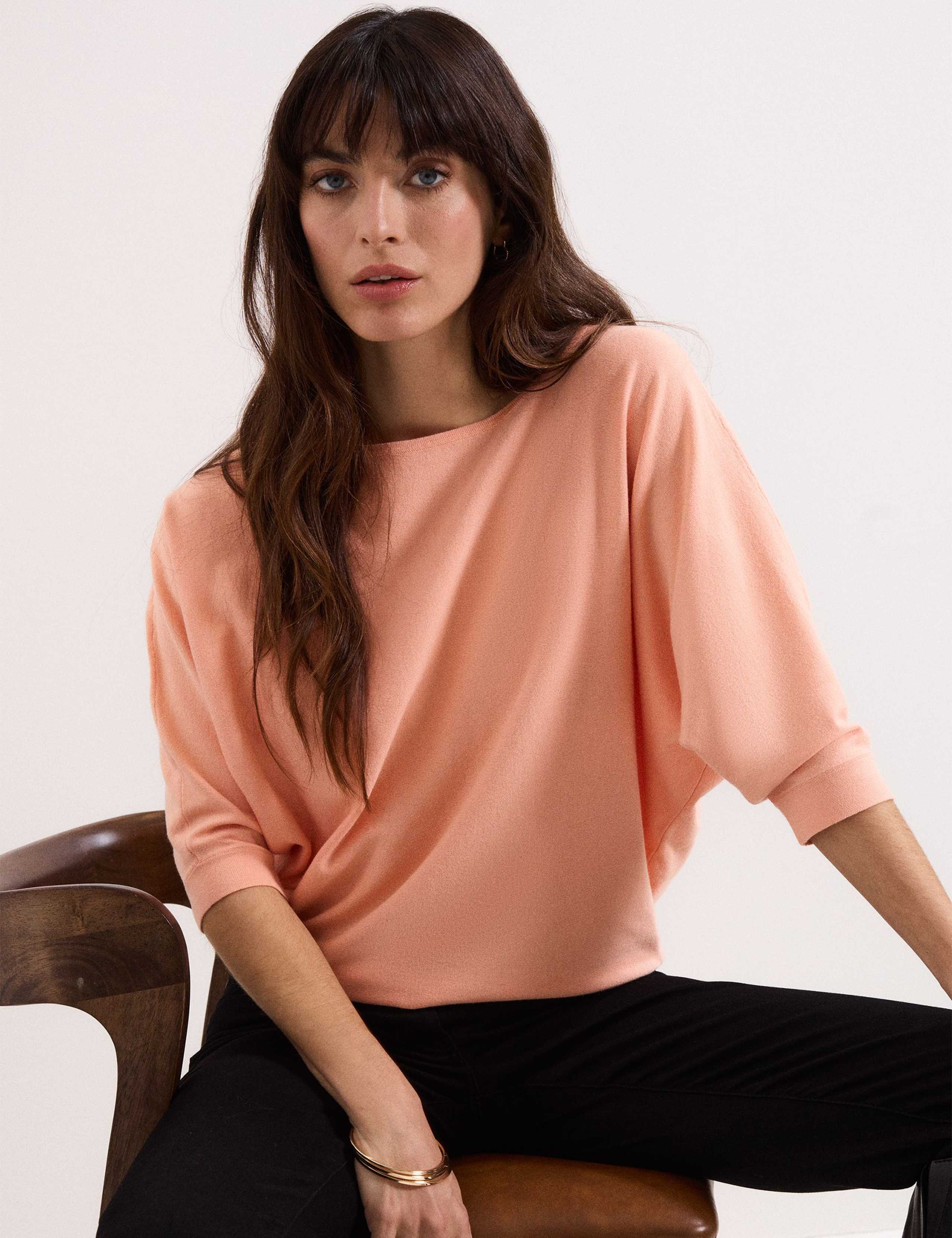 Round Neck Batwing Sleeve Jumper 3 of 4