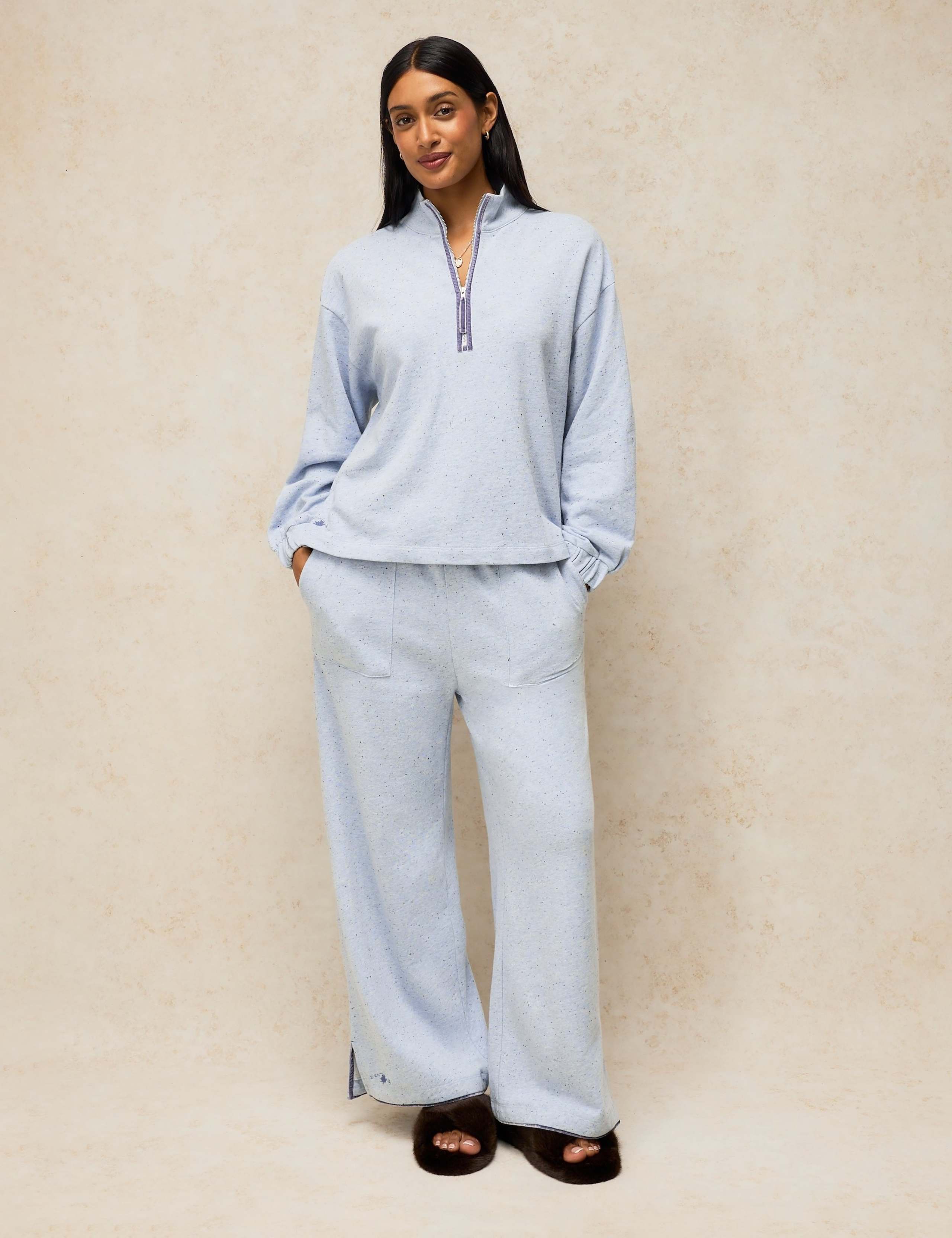 Cotton Rich Half Zip Lounge Sweatshirt 4 of 6