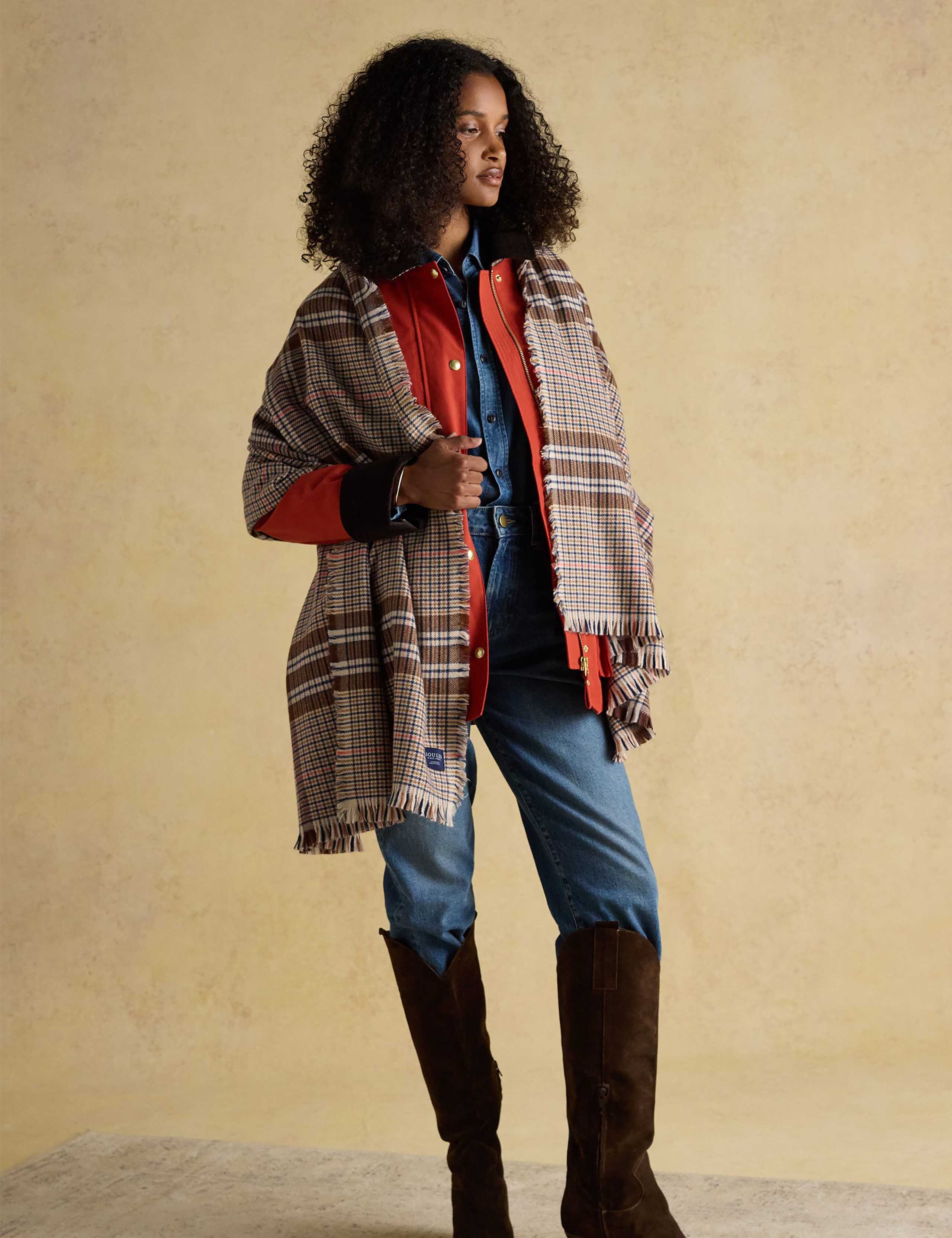 Checked Large Scarf 2 of 5