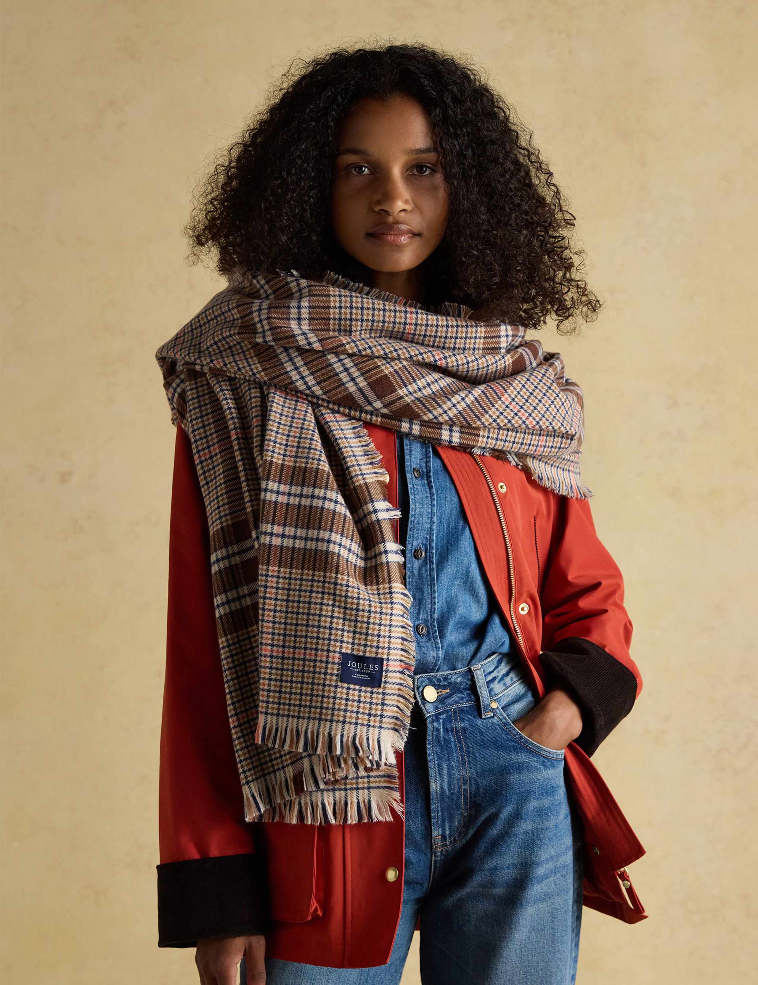 Checked Large Scarf 3 of 5