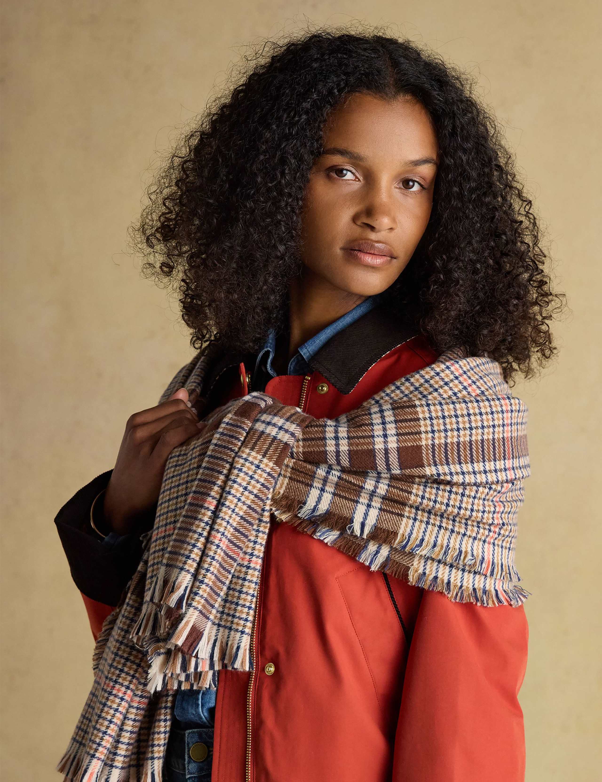 Checked Large Scarf 4 of 5