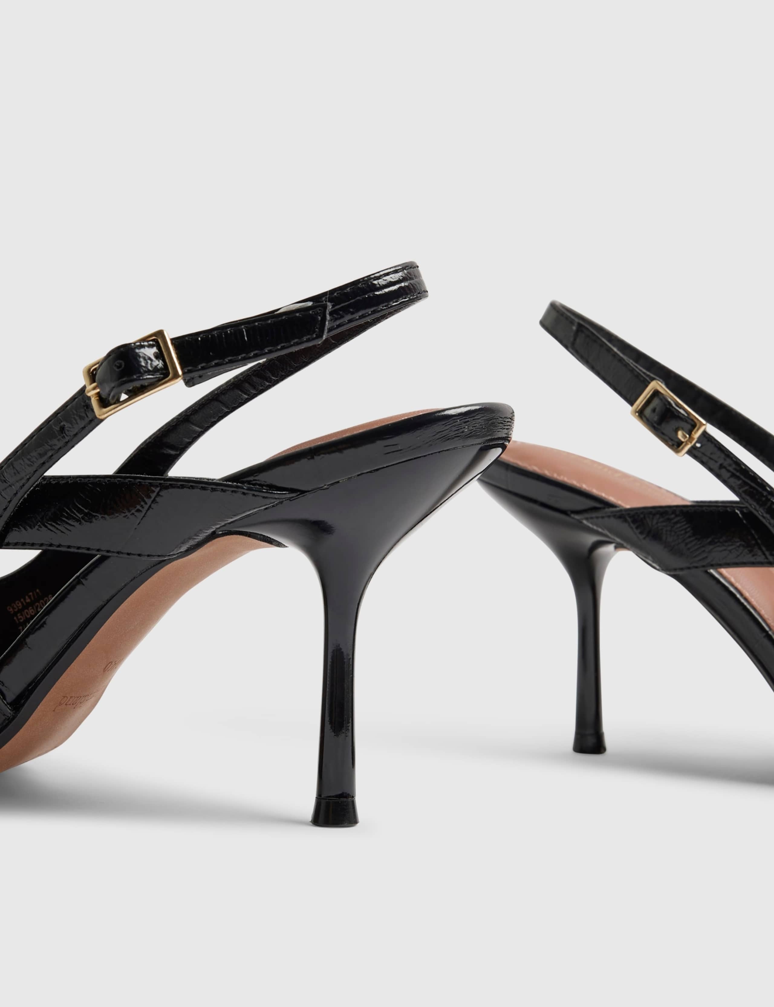 Faux Leather Buckle Slingback Court Shoes 5 of 5