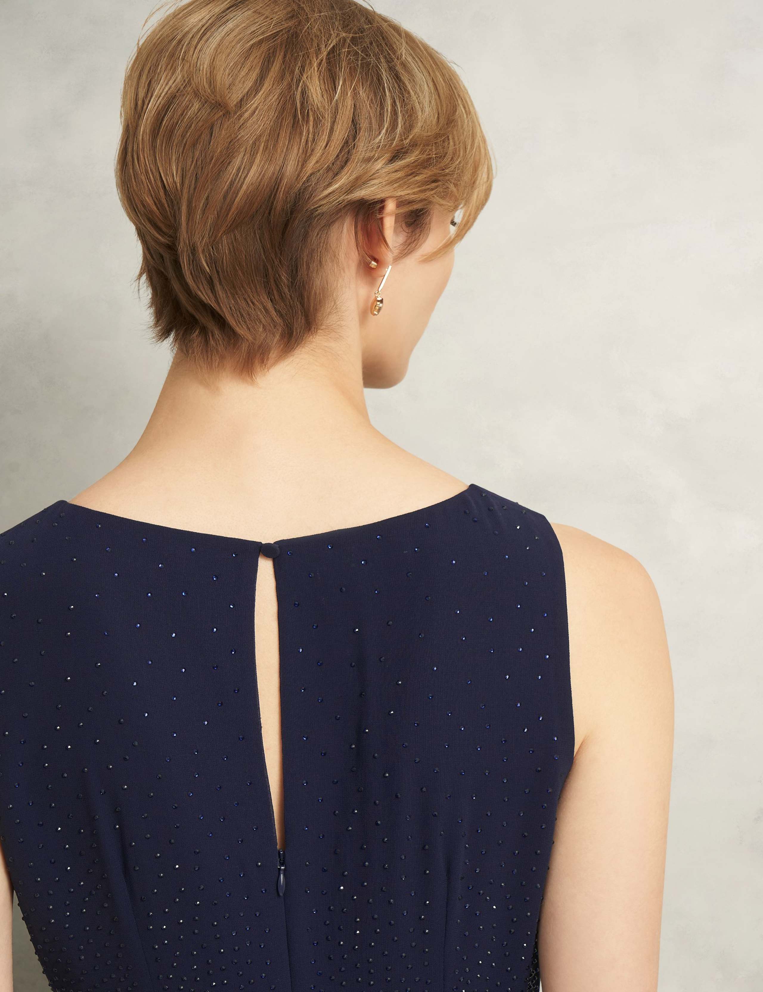 Round Neck Sparkly Midi Skater Dress 5 of 6