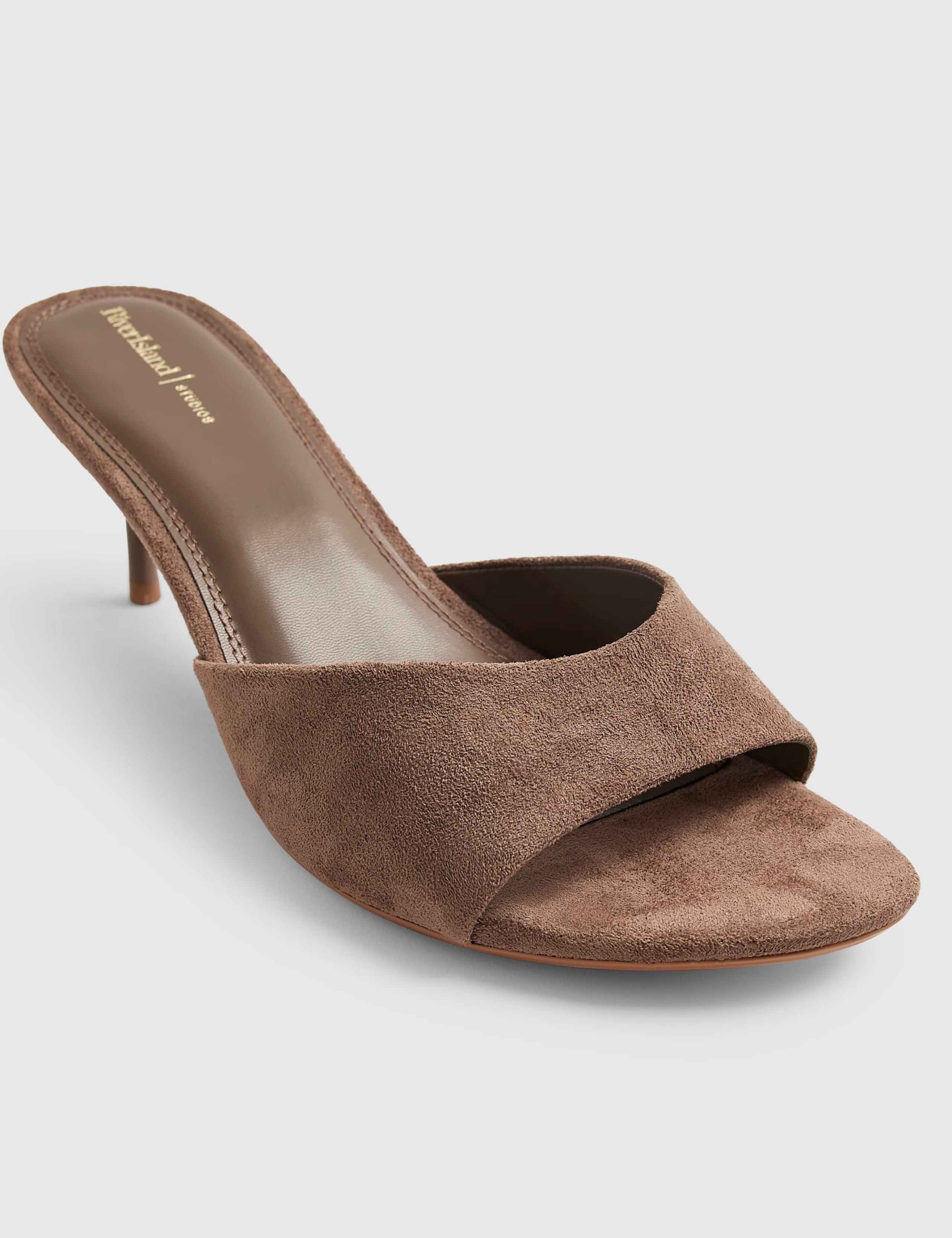 Suede Stiletto Heeled Mule Sandals 5 of 5