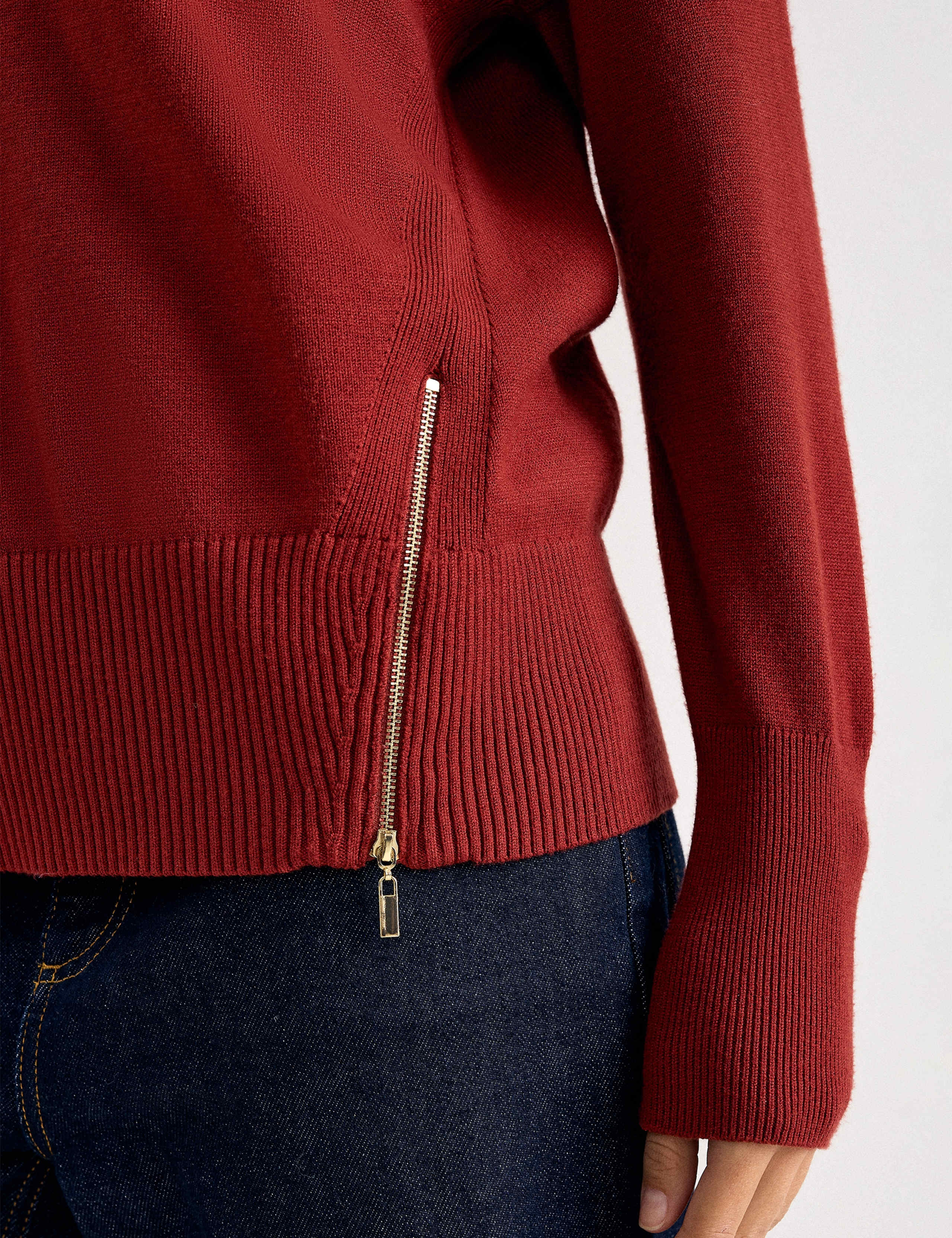 Roll Neck Zip Detail Jumper 4 of 8