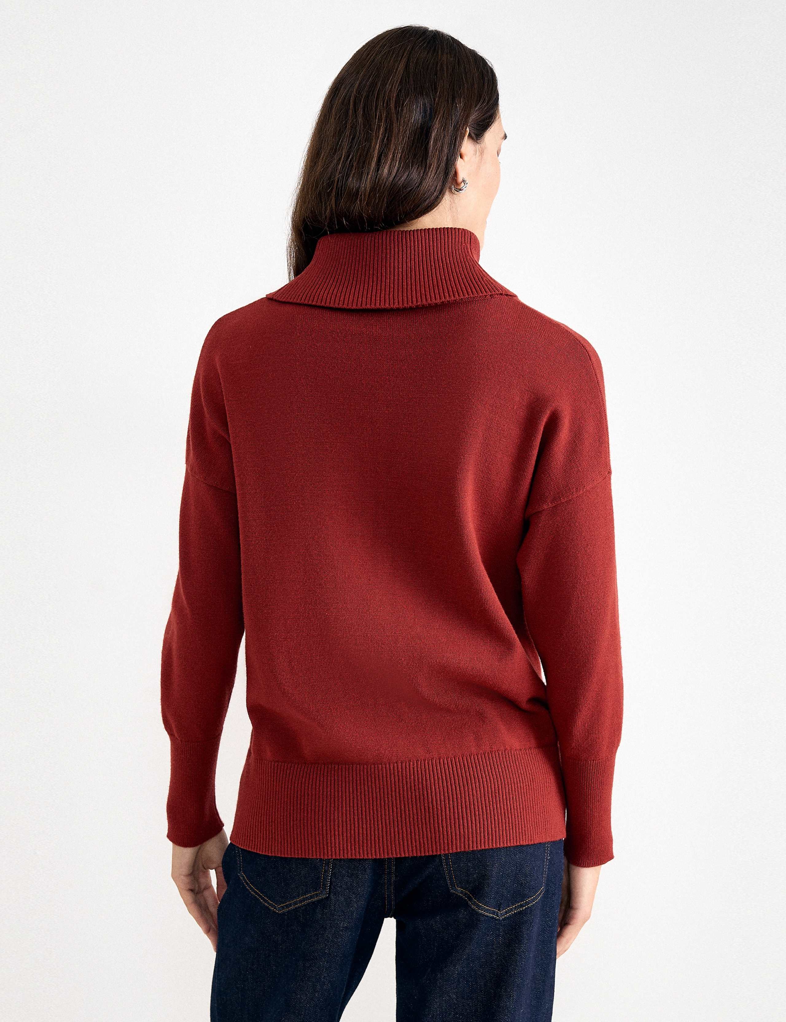 Roll Neck Zip Detail Jumper 8 of 8