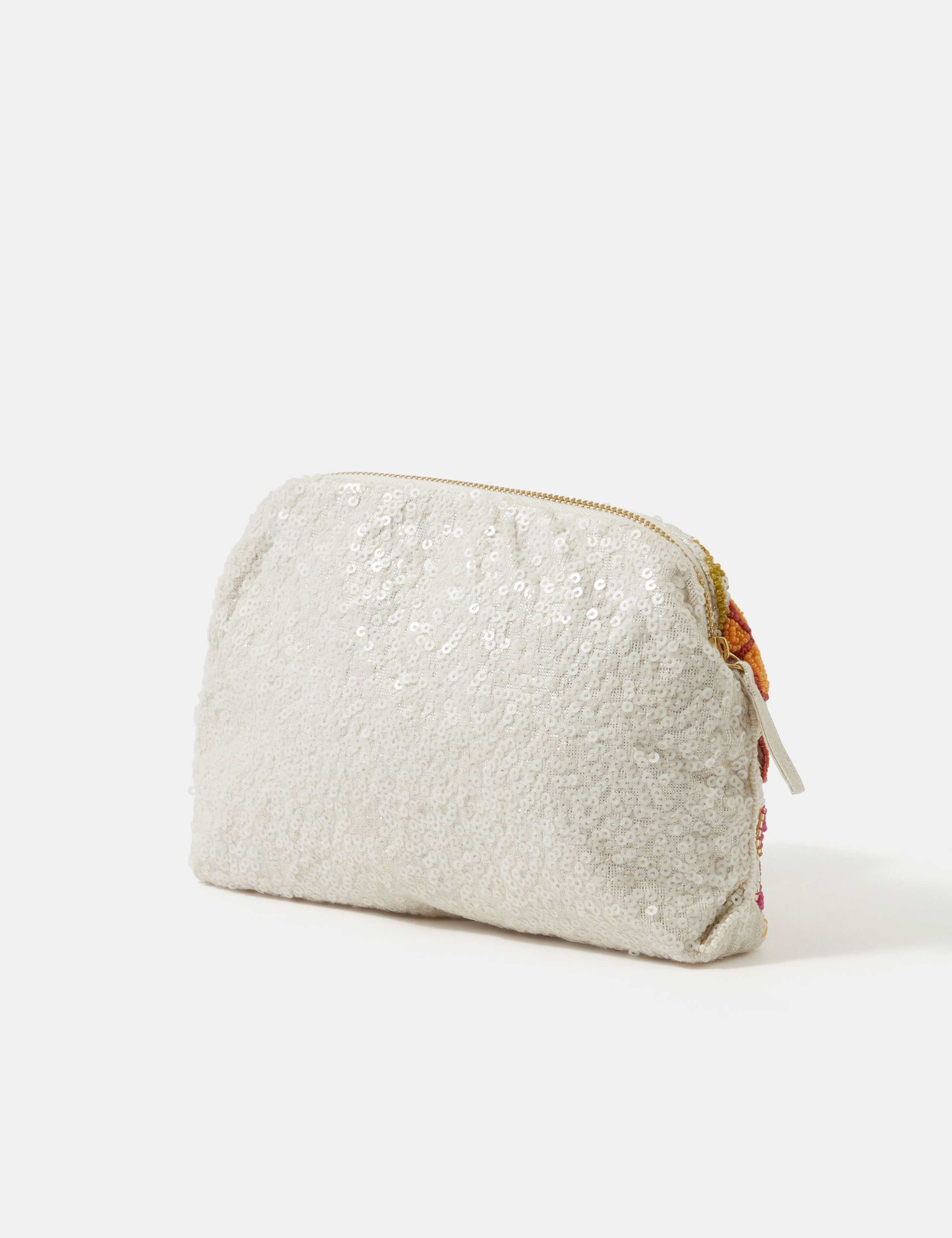 Cotton Rich Beaded Floral Clutch Bag 2 of 5