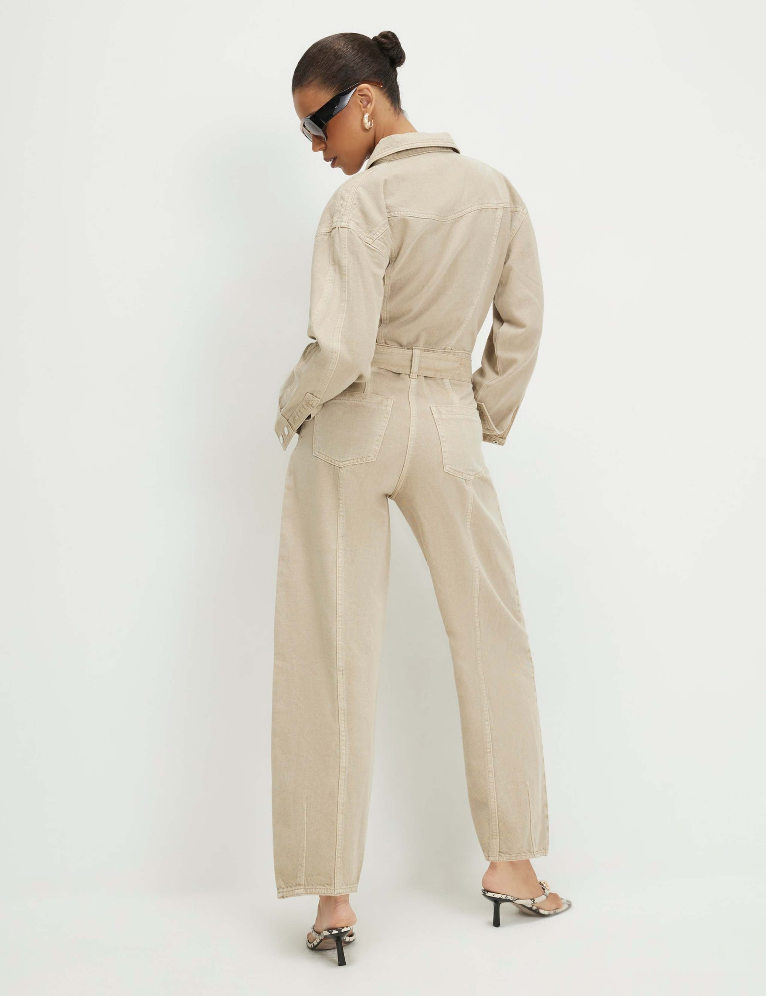 Denim Belted Jumpsuit 5 of 6