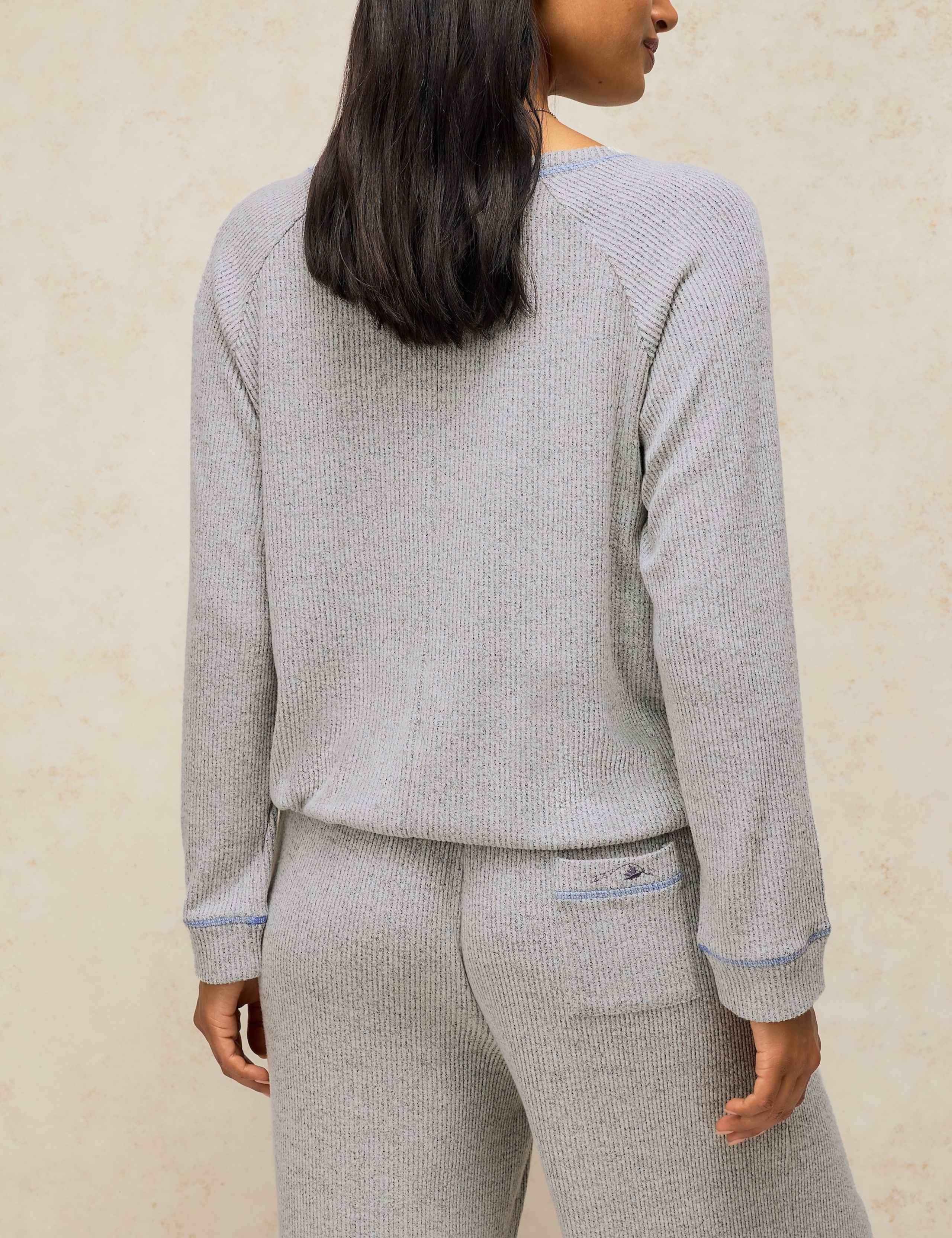 Cosy Ribbed Pyjama Top 4 of 6
