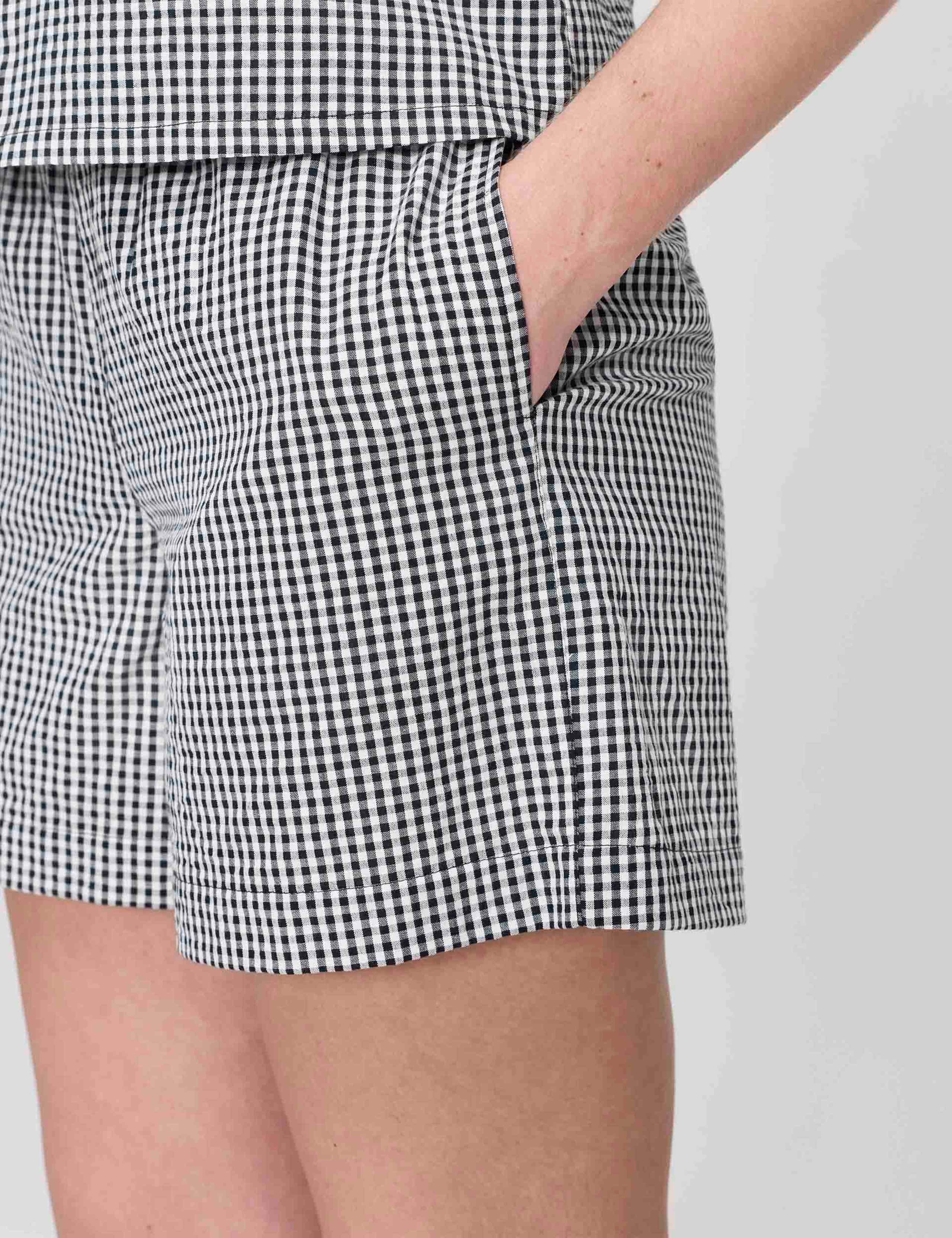 Pure Cotton Checked Shorts 2 of 6