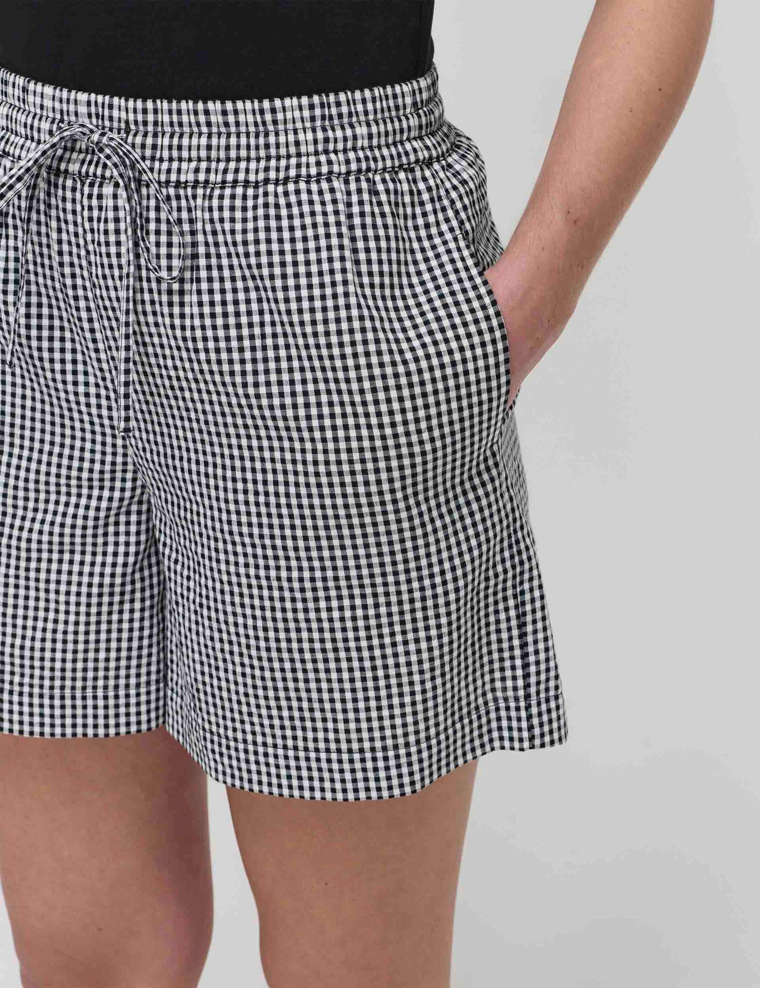 Pure Cotton Checked Shorts 4 of 6