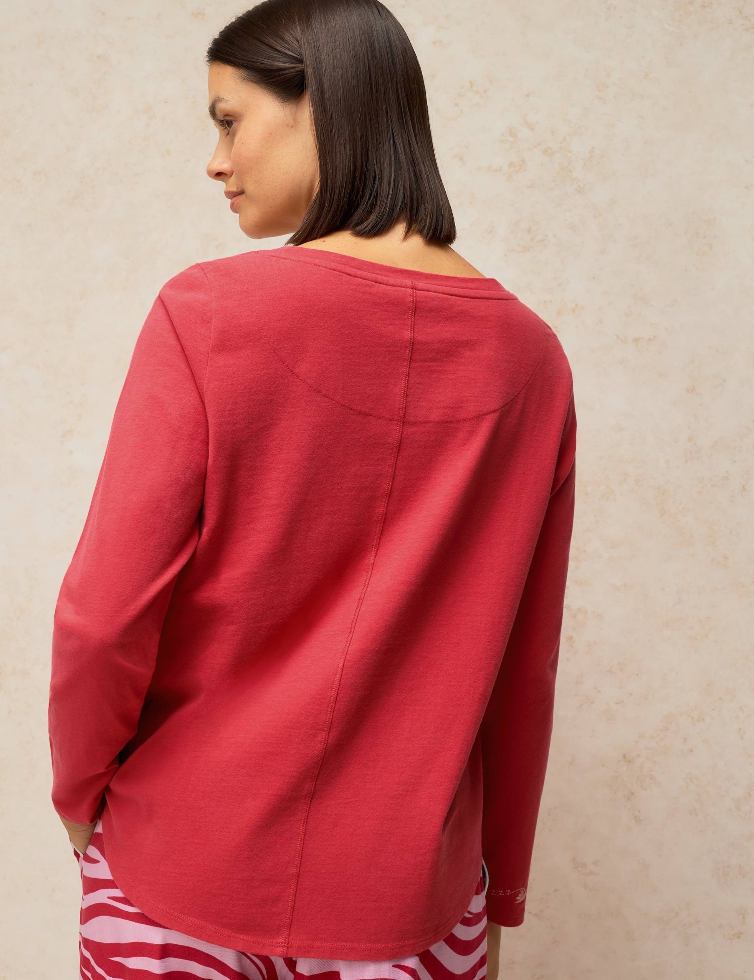 Pure Cotton Jersey Pyjama Top 4 of 6