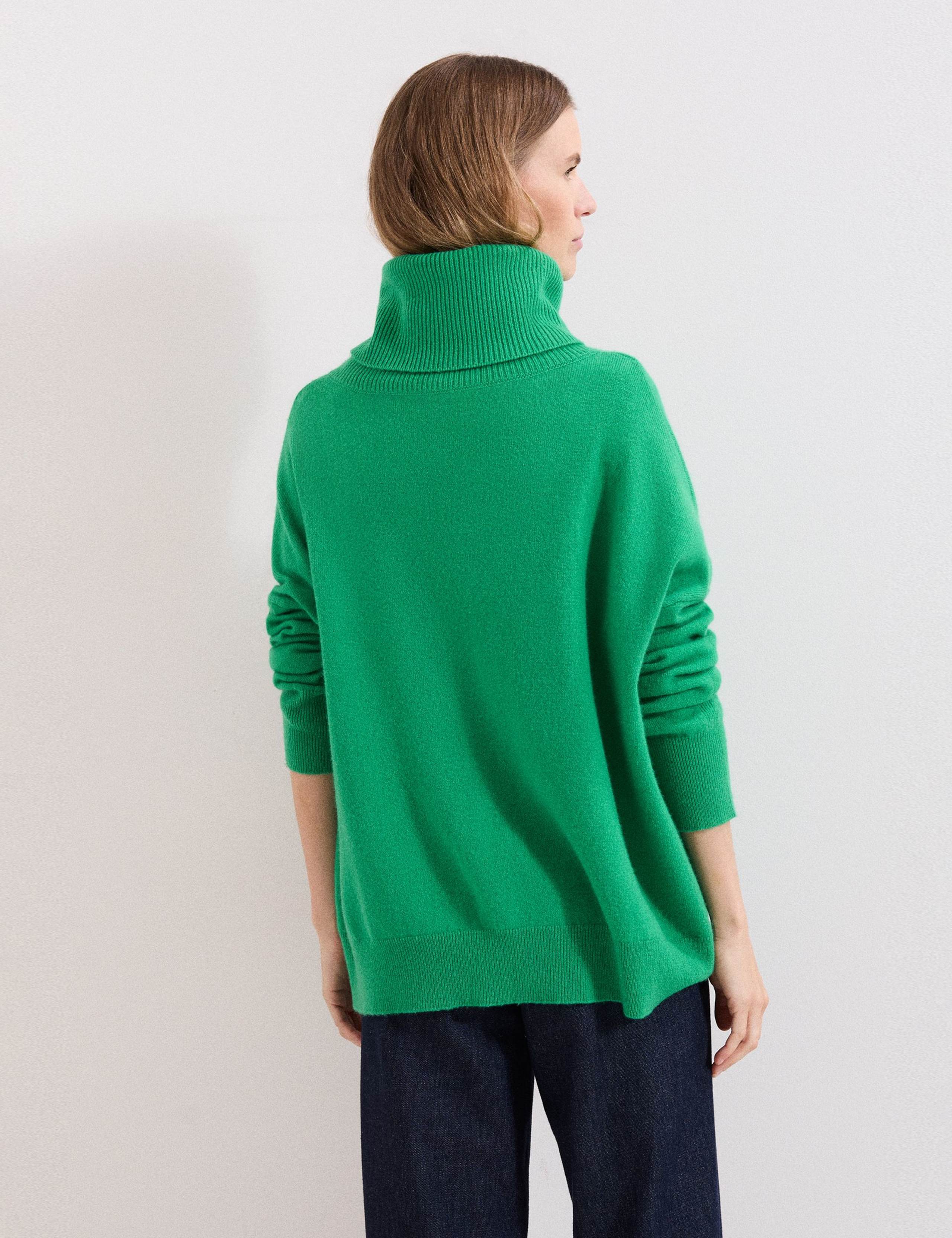 Wool Rich Funnel Neck Jumper with Cashmere 4 of 7