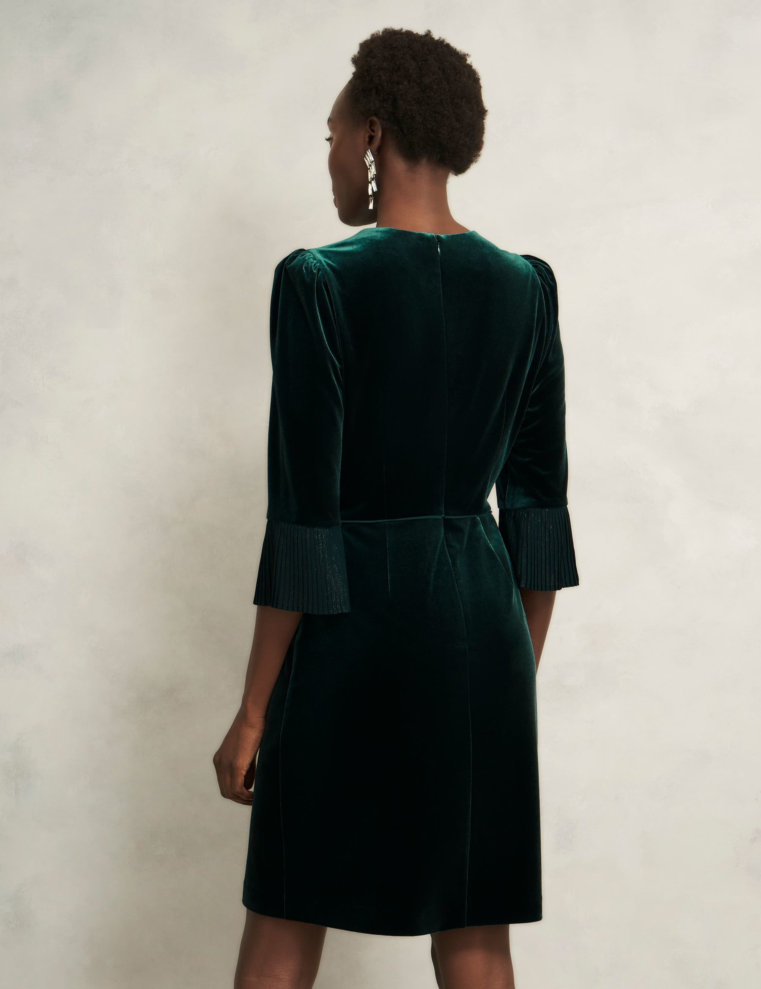 Notch Neck Mini Waisted Dress 4 of 6