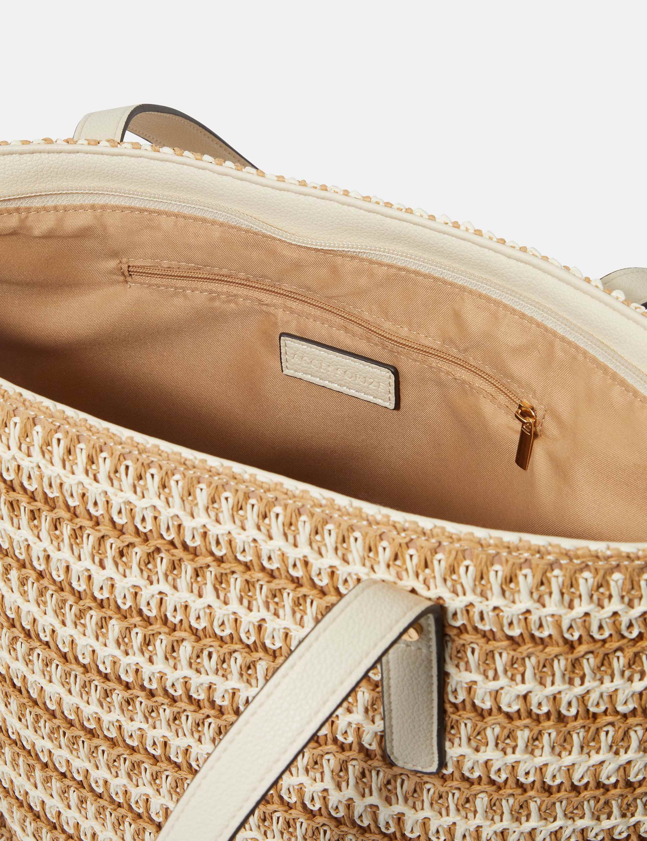 Straw Striped Shoulder Bag 3 of 4