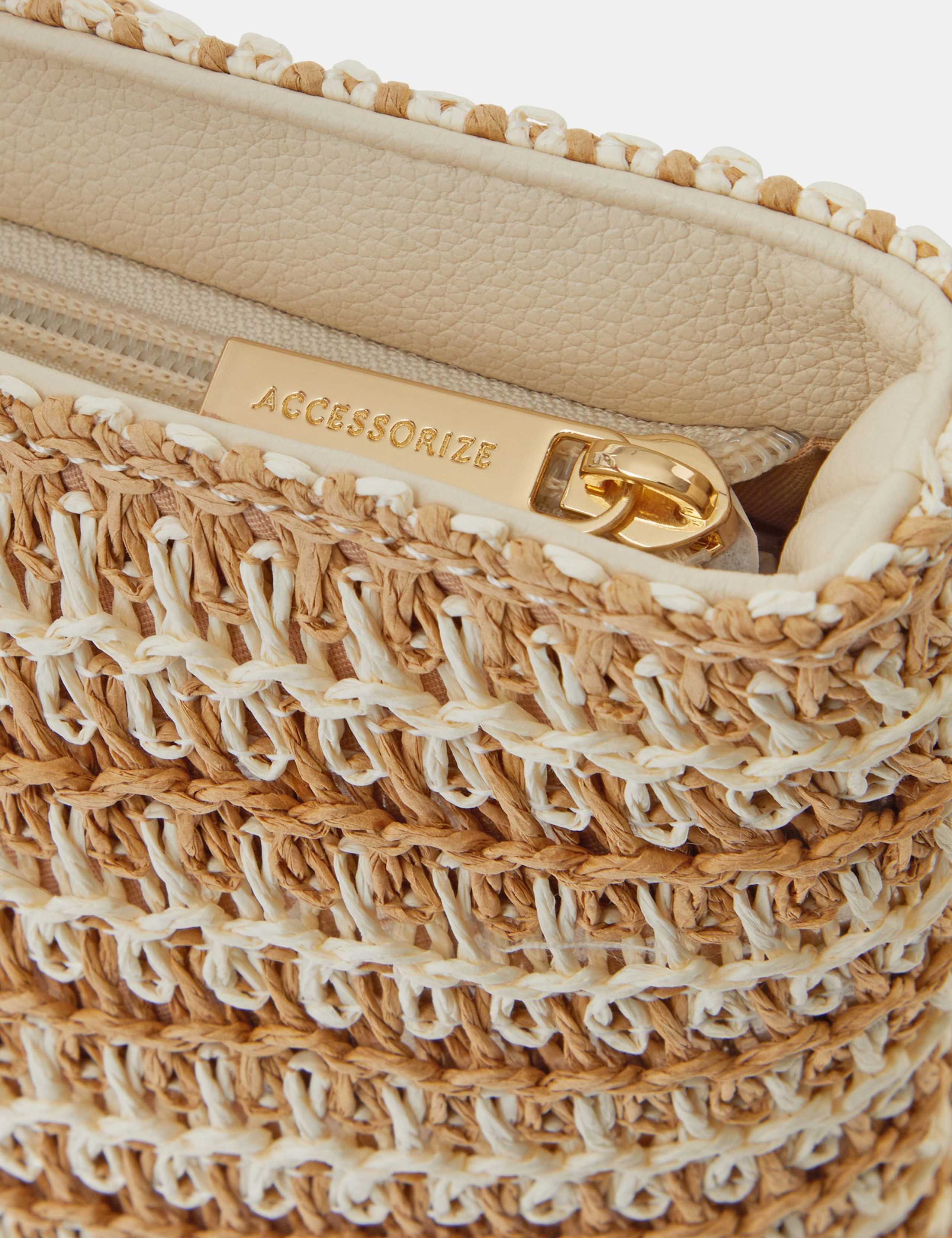 Straw Striped Shoulder Bag 4 of 4