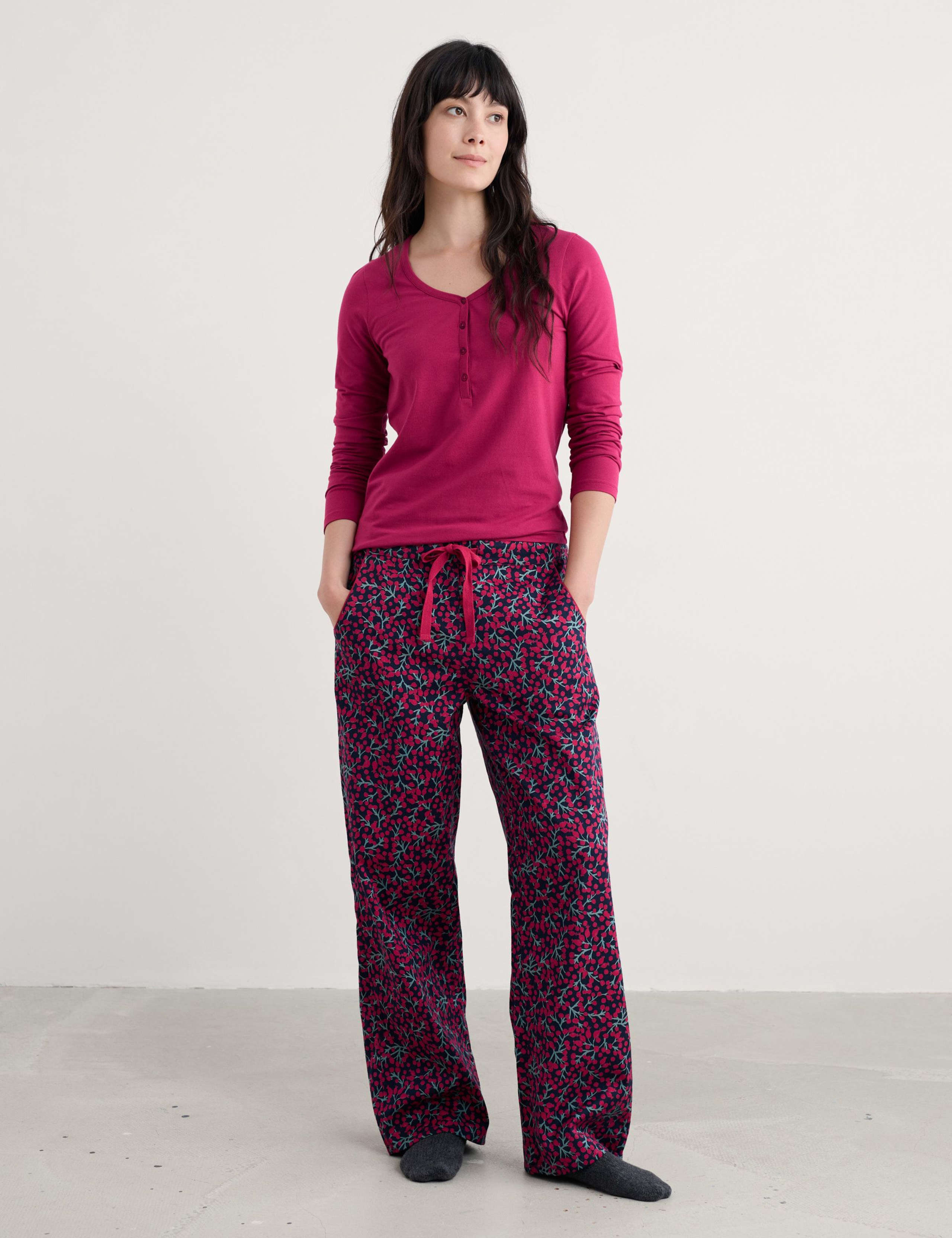 Cotton Rich Printed Pyjama Set 4 of 5