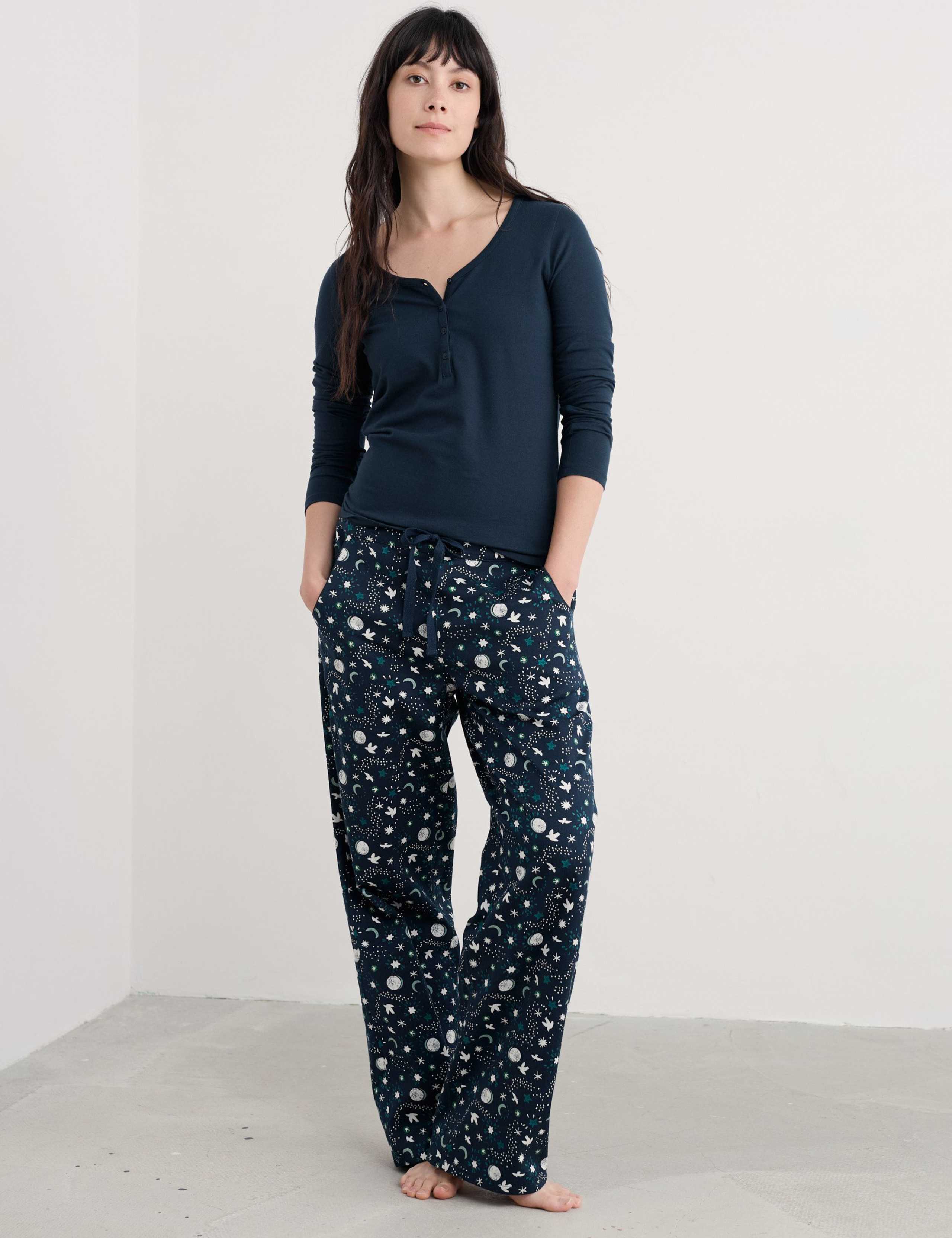 Cotton Rich Nature Print Pyjama Set 1 of 4