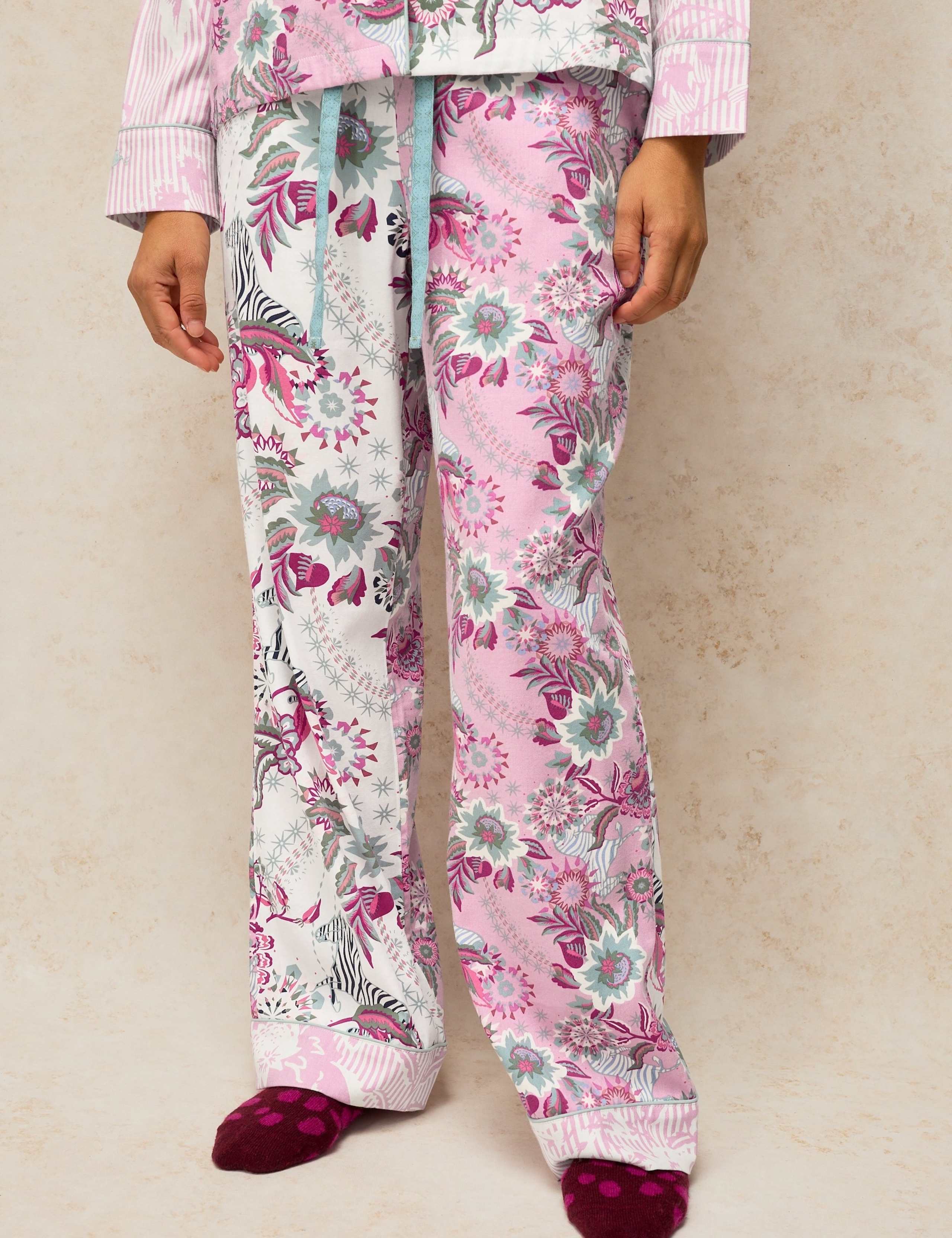 Cotton Rich Printed Pyjama Bottoms 3 of 6