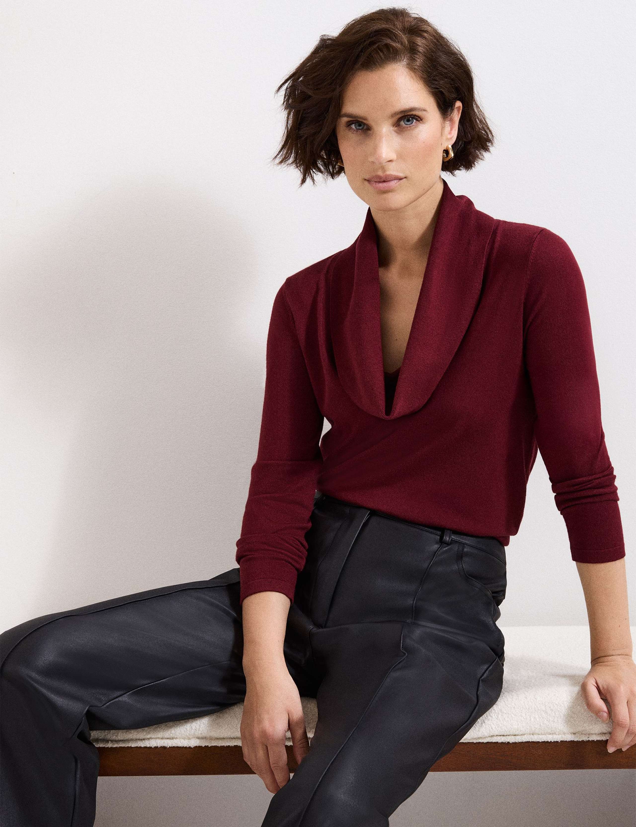 Cowl Neck Knitted Top 4 of 6