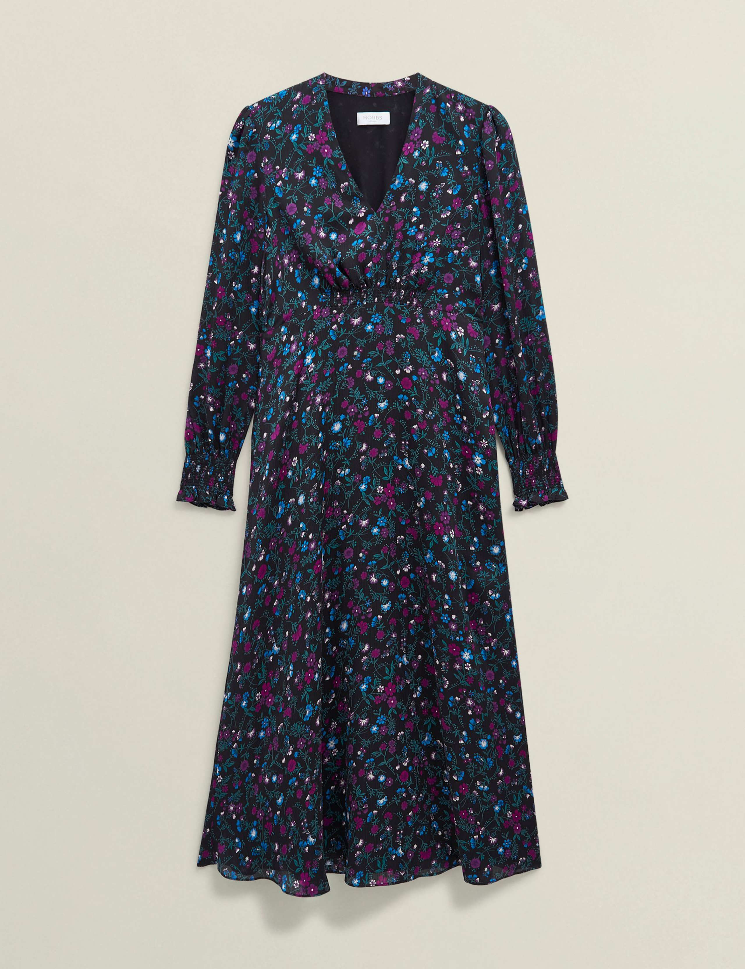 Floral V-Neck Midaxi Tea Dress 2 of 6