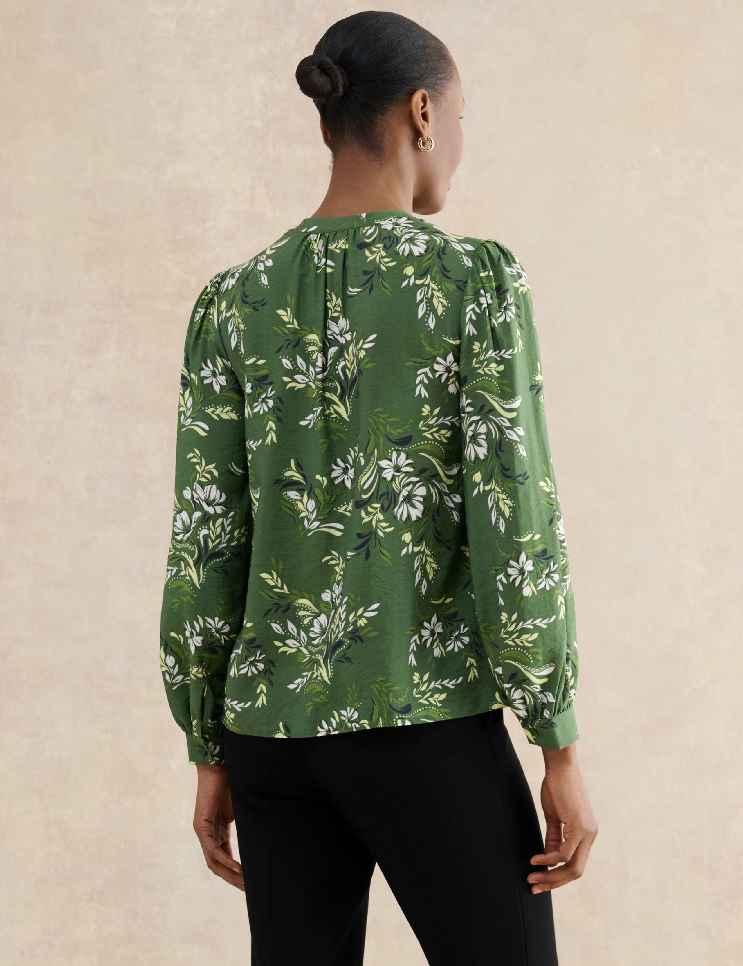 Floral Notch Neck Blouse 5 of 5