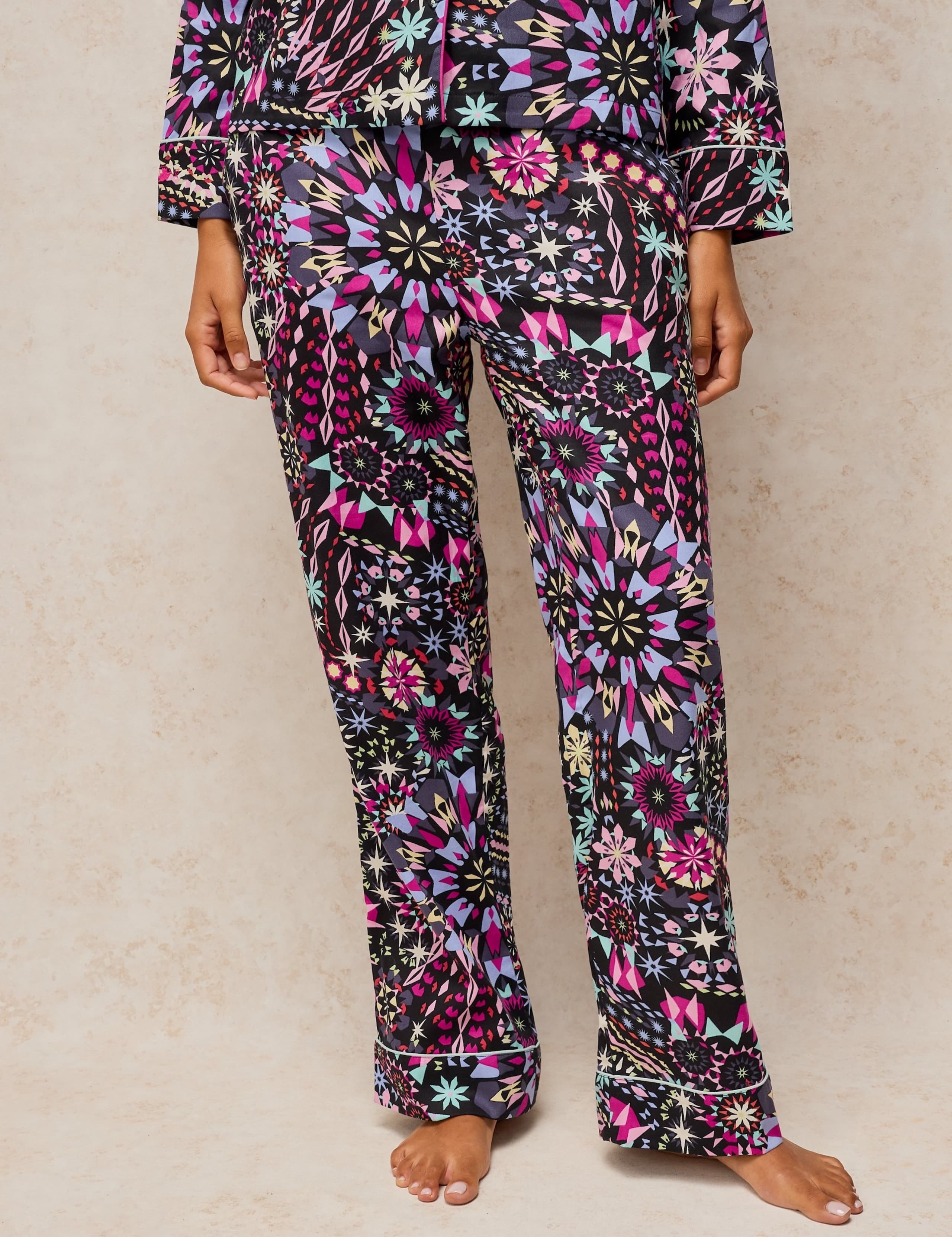 Cotton Rich Printed Pyjama Bottoms 3 of 6