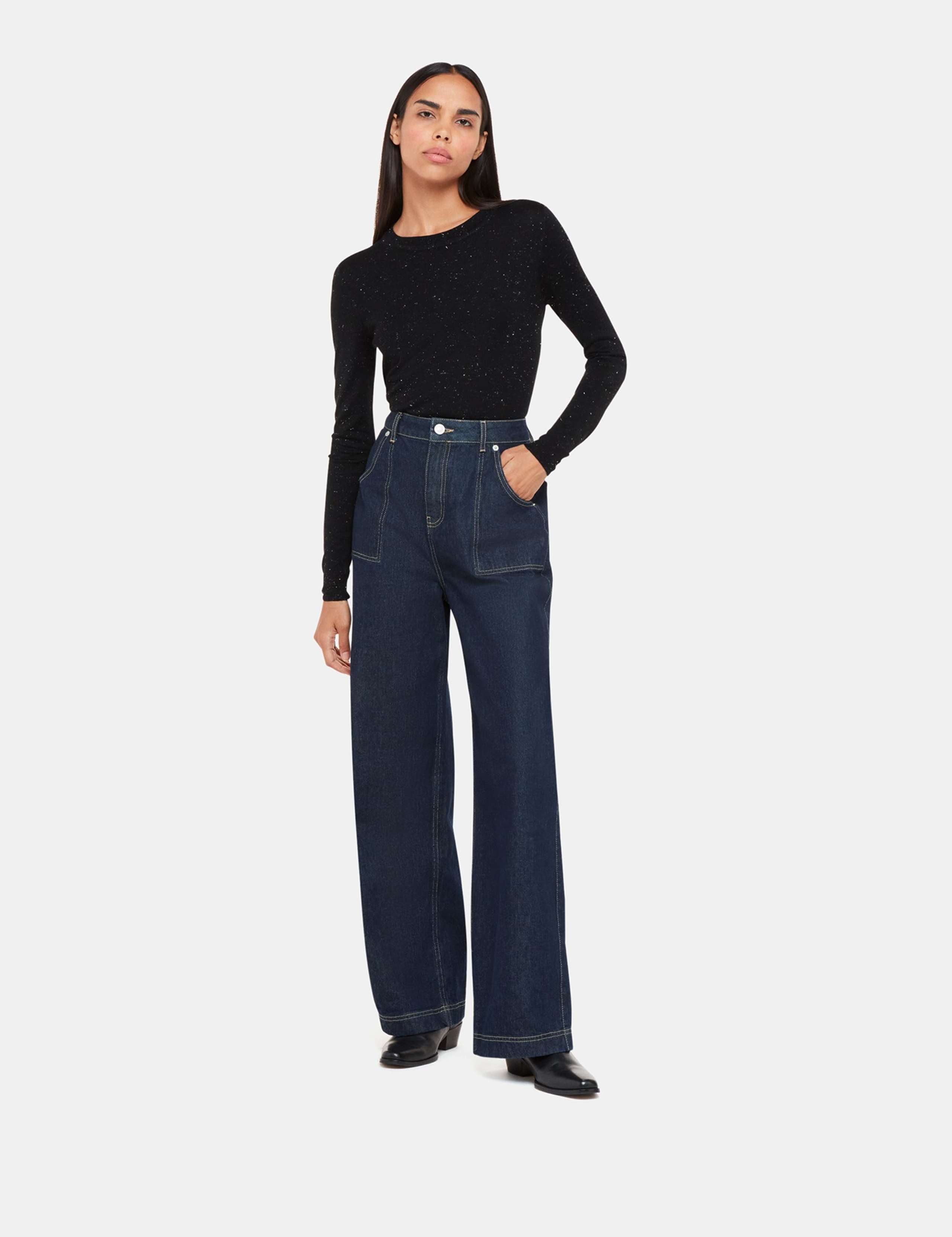 Annie Sparkly Crew Neck Jumper 1 of 4