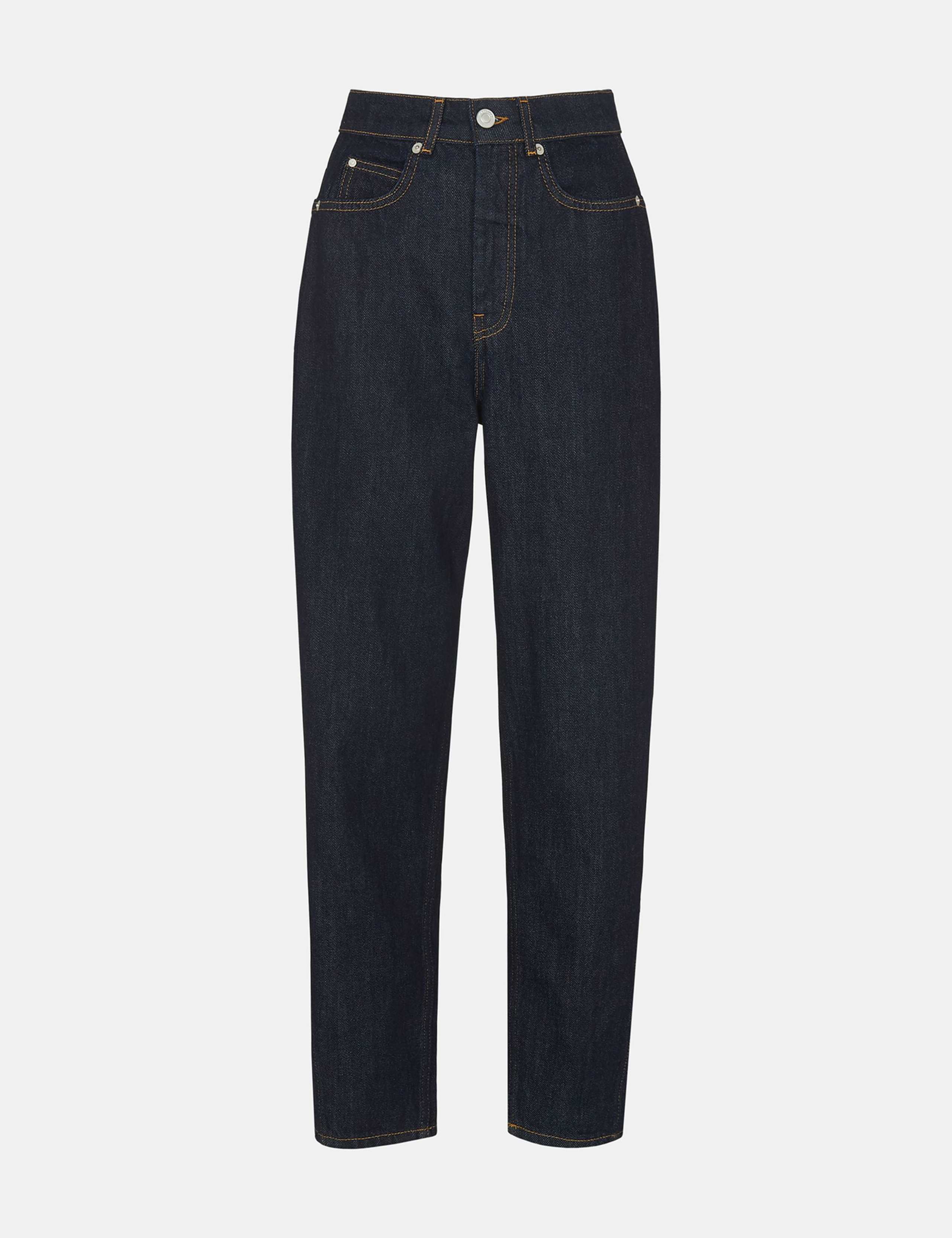 High Waisted Barrel Ankle Grazer Jeans 2 of 4