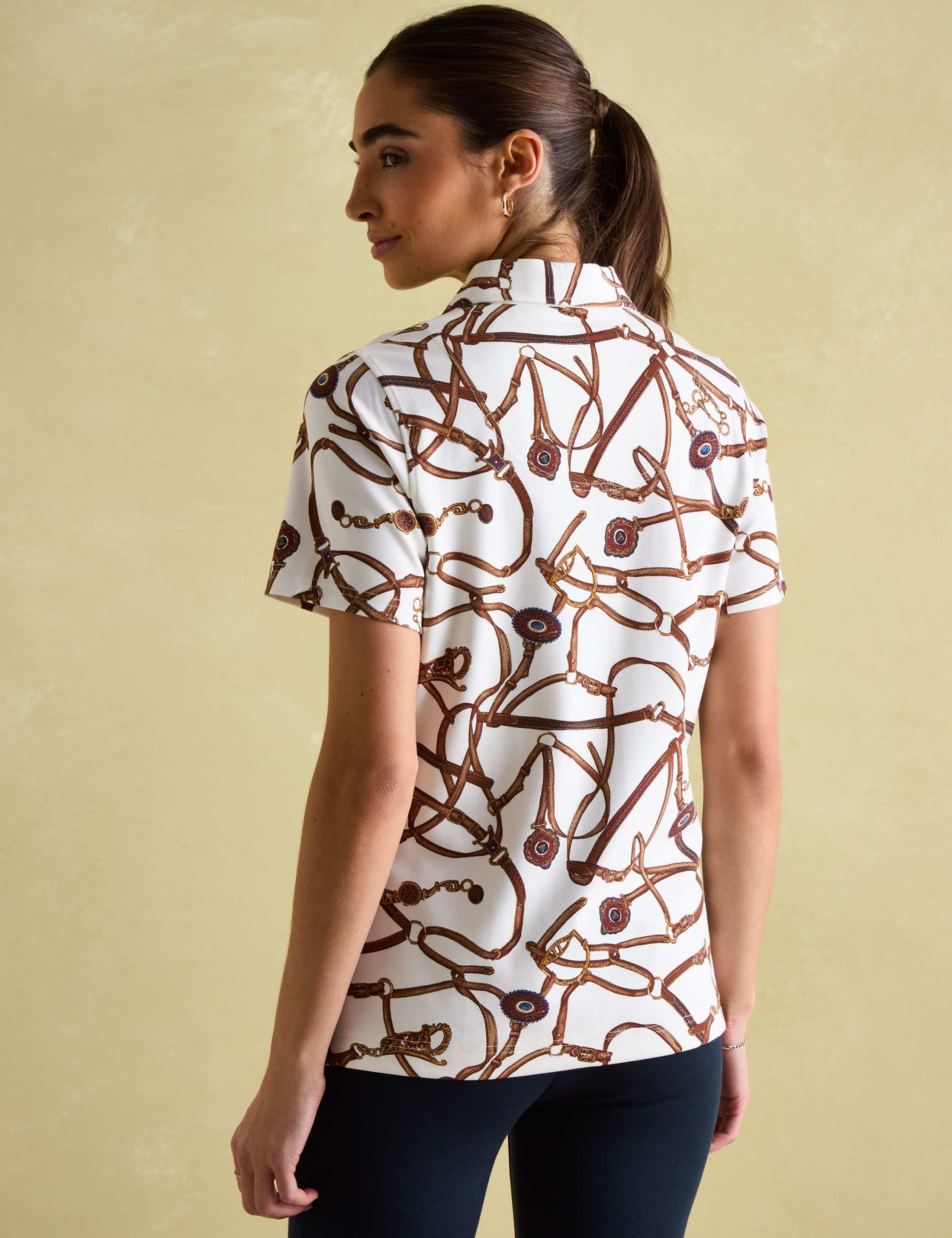 Bridle Print Polo Shirt 3 of 7